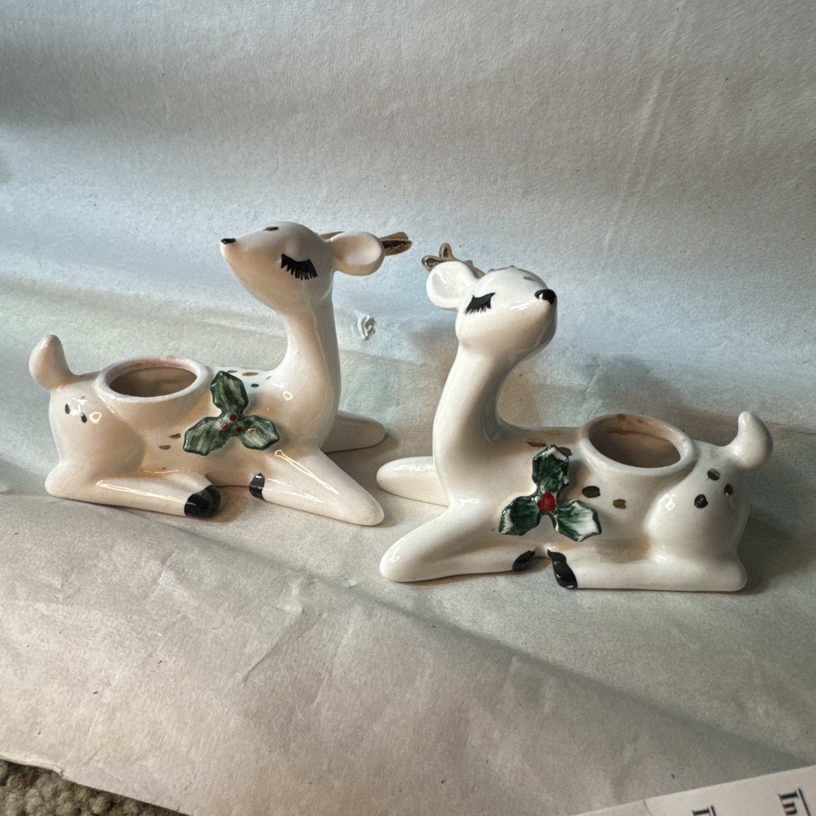 Vintage Christmas Lefton Pair