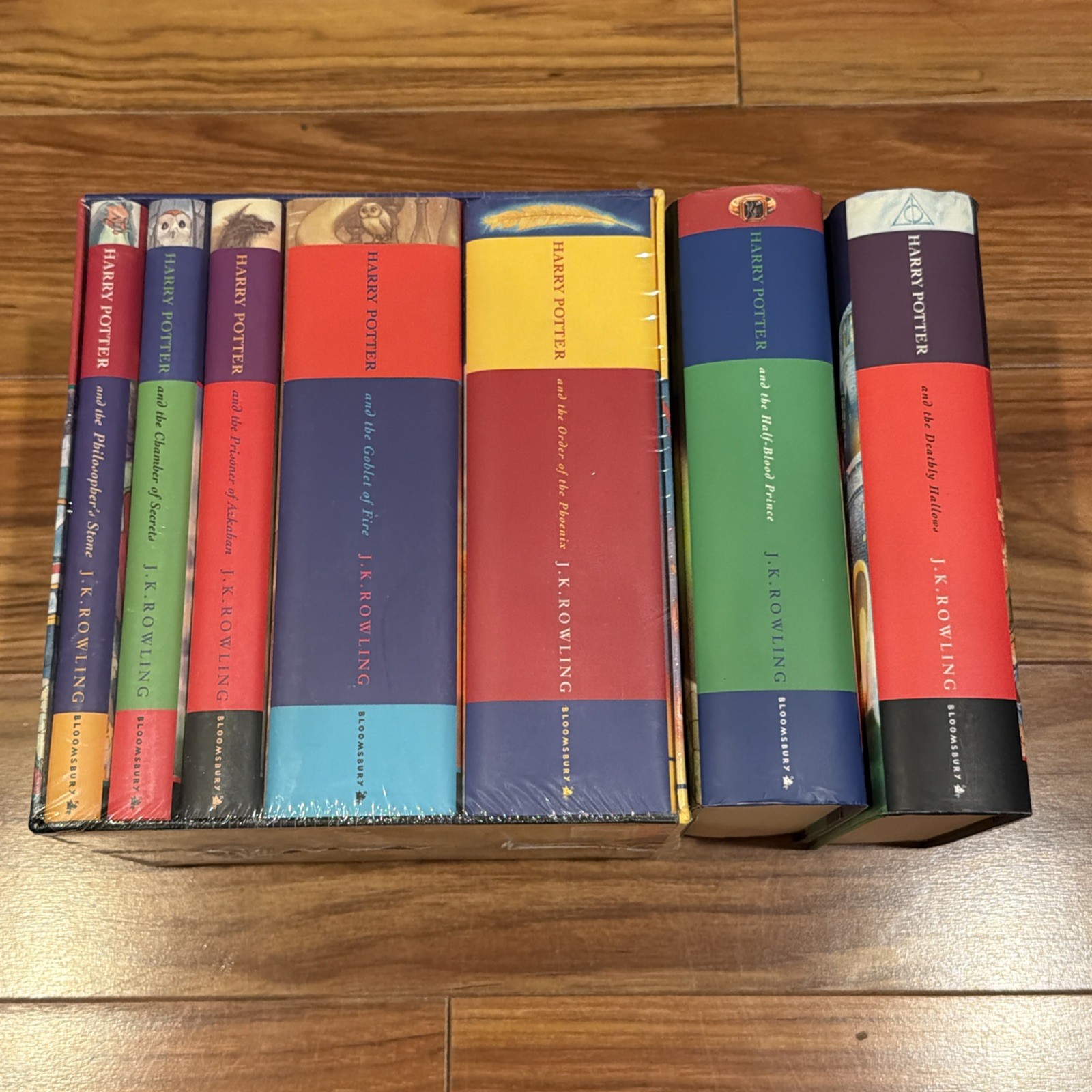 Harry Potter Hardcover sealed Boxed Book Set 1-5 British Bloomsbury plus 6 & 7 Harry Potter Hardcover sealed Boxed Book Set 1-5 British Bloomsbury plus 6 & 7