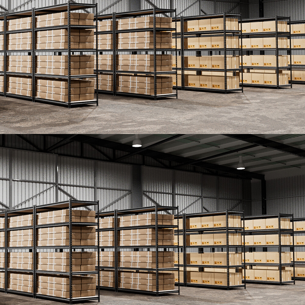 WORKPRO 10-Pack 5-Tier Metal Storage Shelving Unit Heavy Duty Shelf for Warehous