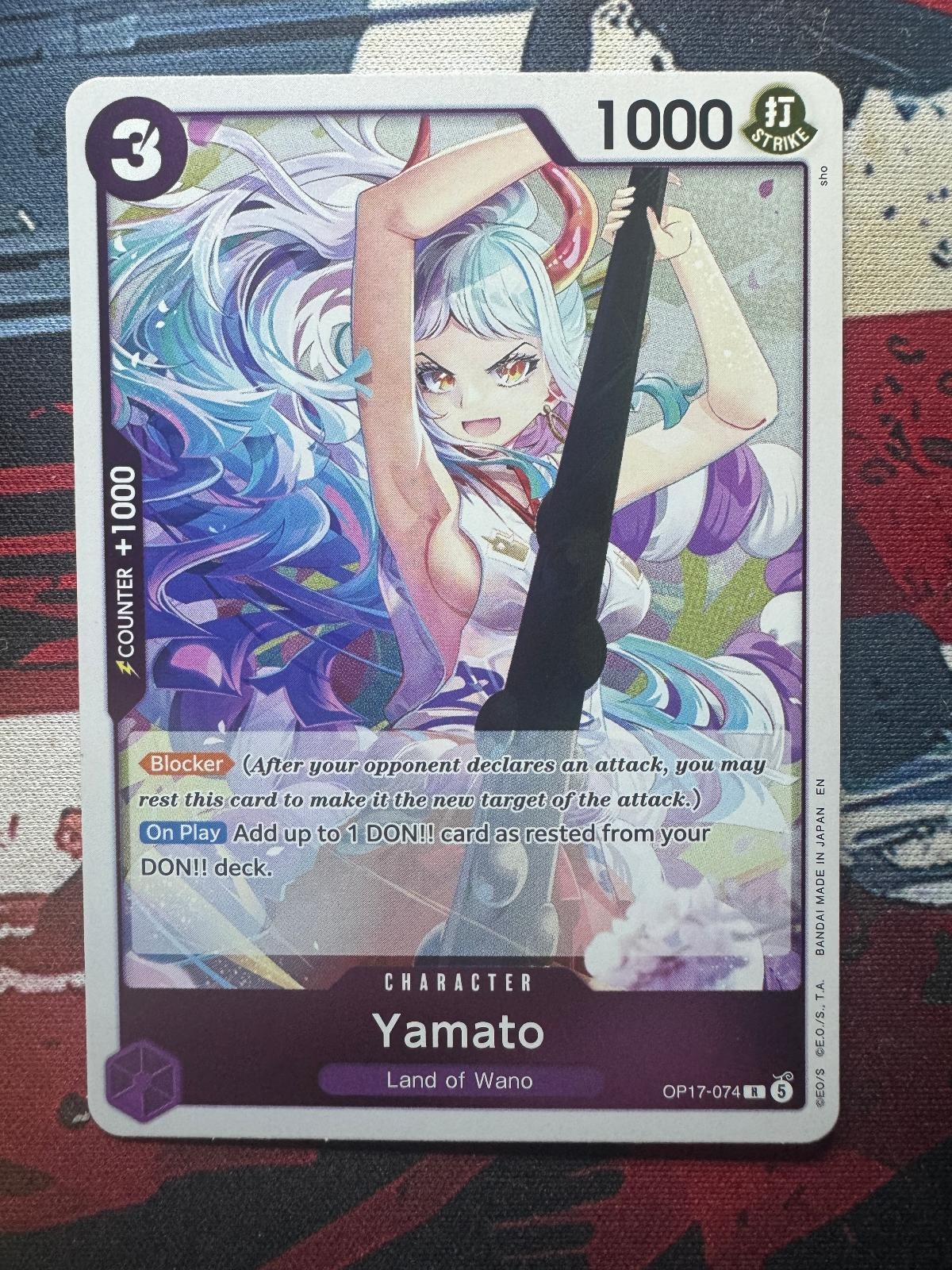 YAMATO OP17-074 Rare The World's Strongest Warriors One Piece Foil Near Mint YAMATO OP17-074 Rare The World's Strongest Warriors One Piece Foil Near Mint