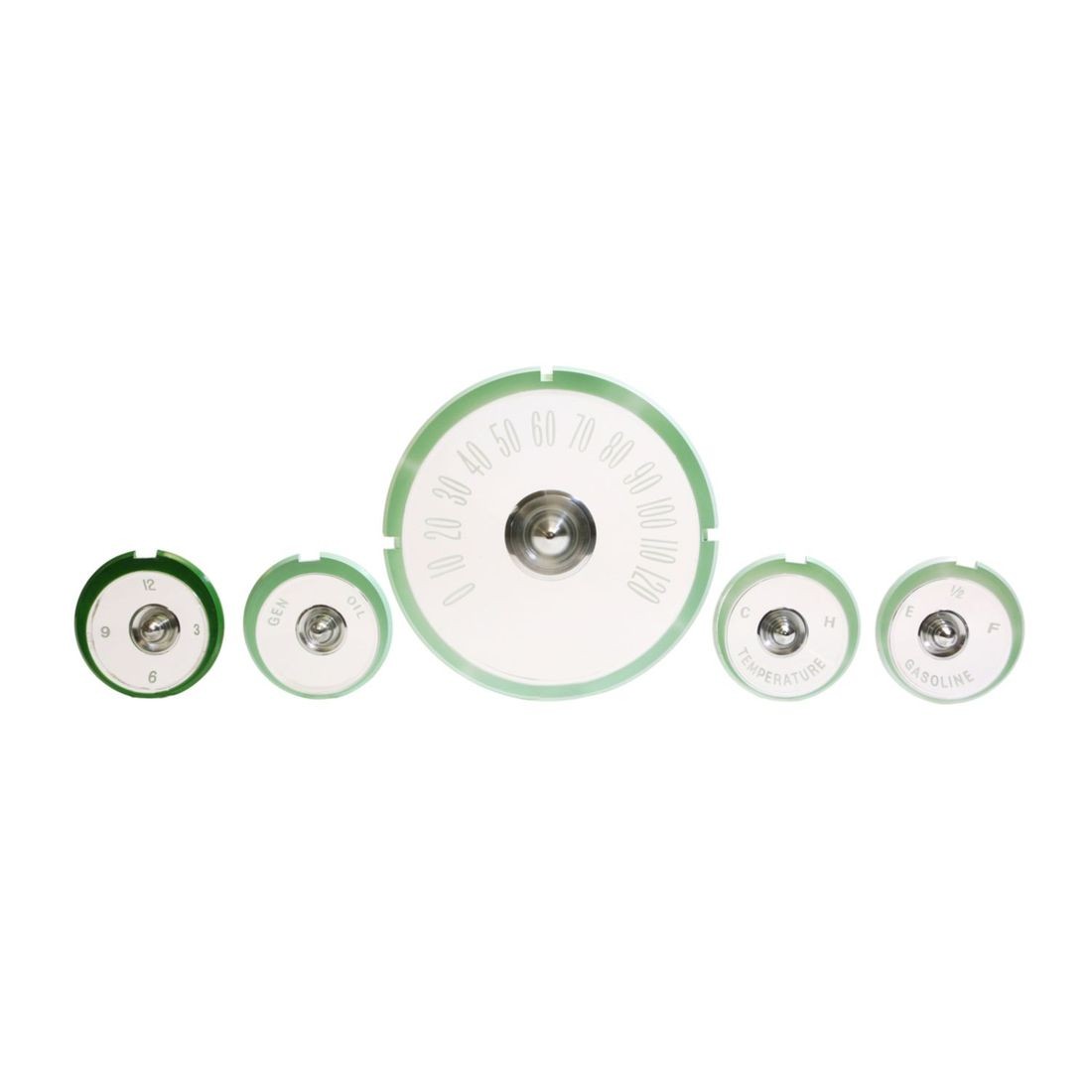 Trim Parts 2067A 59-60 El Camino & Full-Size Chevrolet Instrument Lens Set BORG