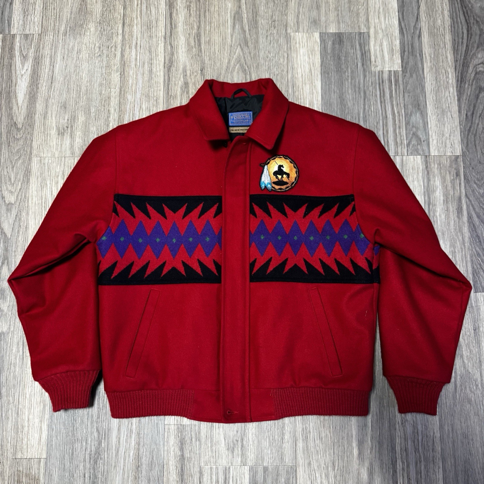 Vintage Pendleton Jacket Mens Large Red High Grade Westernwear Wool USA 90s Vintage Pendleton Jacket Mens Large Red High Grade Westernwear Wool USA 90s