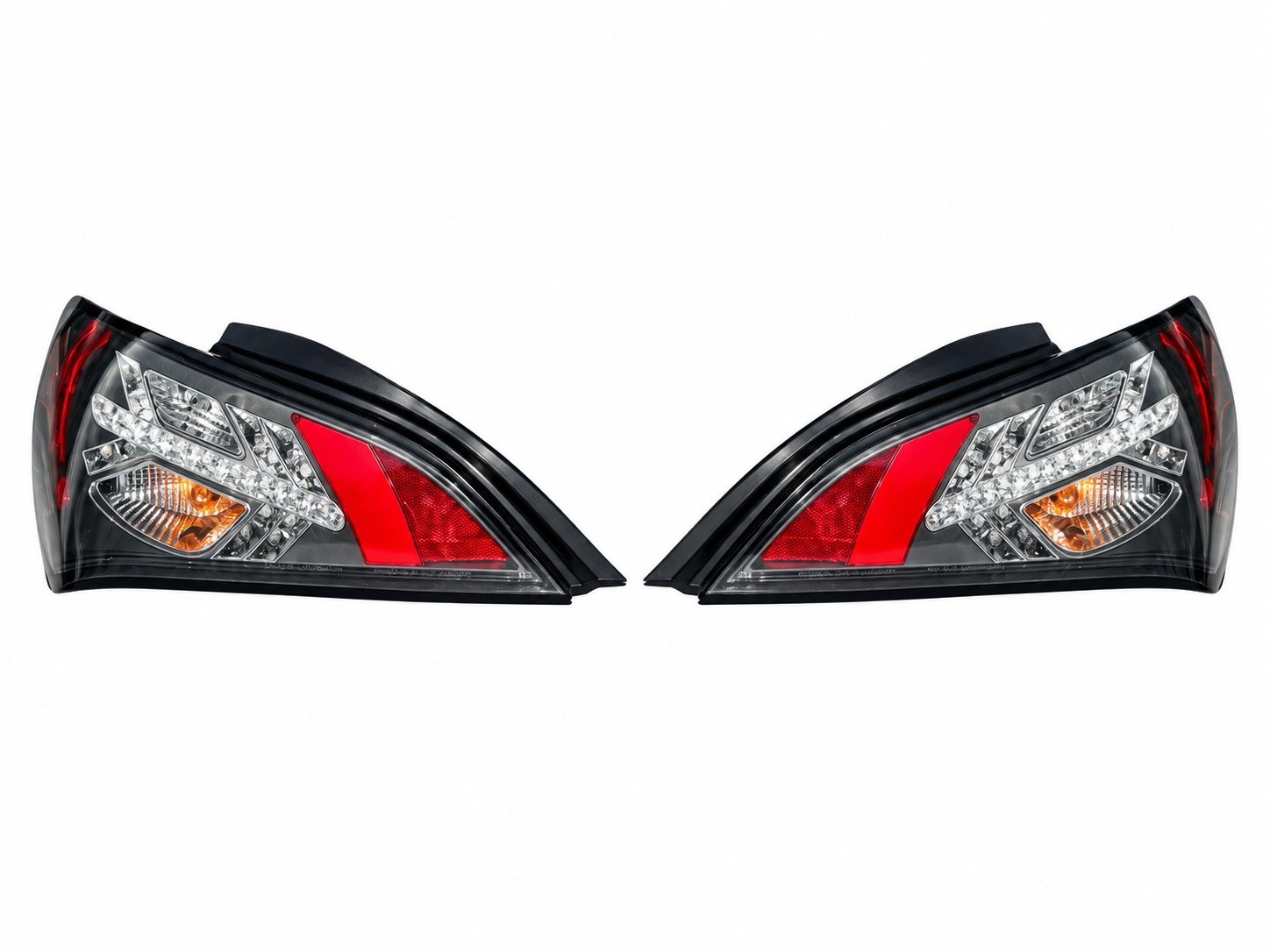 🏷️ 2010-12 Hyundai Genesis 2-Door Spyder Auto Black LED Taillights PAIR 🏷️ 2010-12 Hyundai Genesis 2-Door Spyder Auto Black LED Taillights PAIR