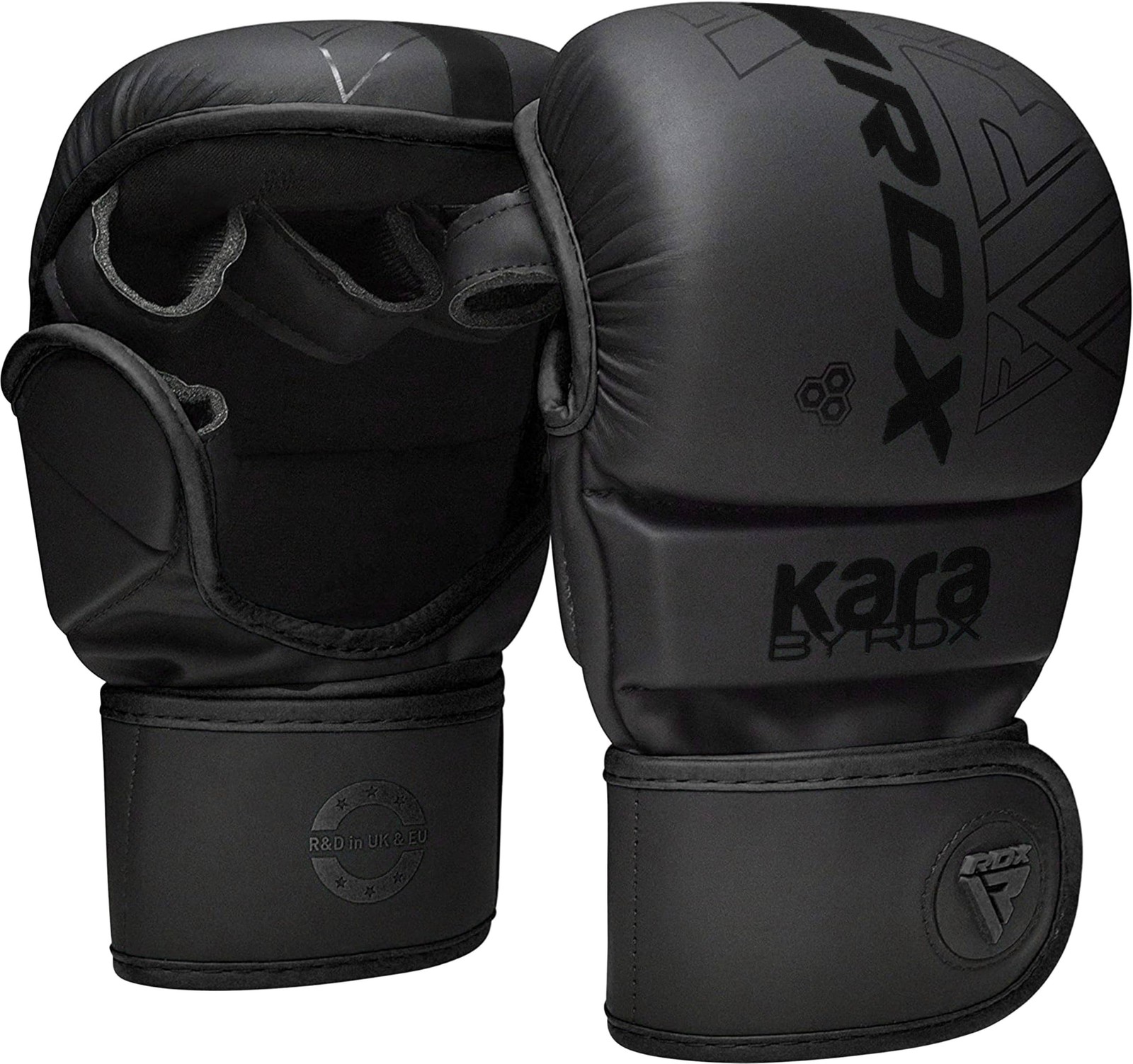 RDX MMA Gloves Sparring Grappling, Hybrid Open Palm Small-Medium, Black RDX MMA Gloves Sparring Grappling, Hybrid Open Palm Small-Medium, Black