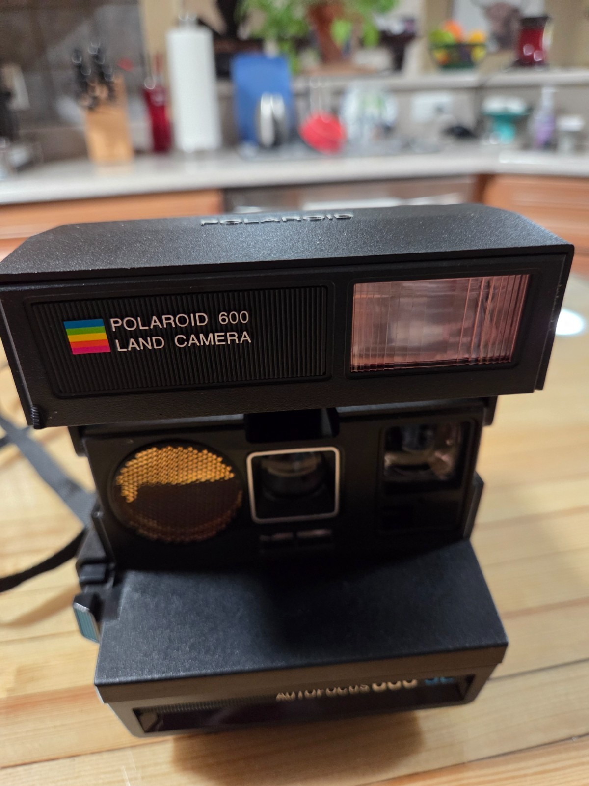 FULLY TESTED & WORKING Polaroid Sun 660 Autofocus Camera RARE Early Blue Button