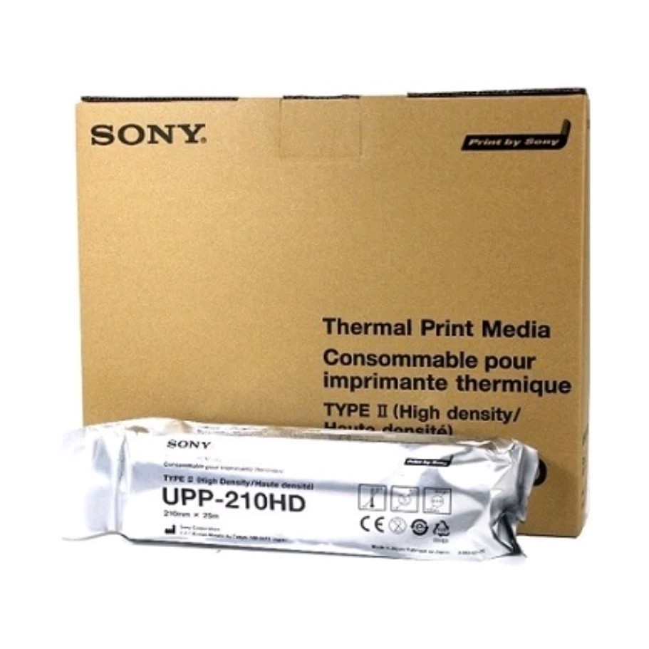 Sony UPP-210HD Thermal Print Media Type II High Density White Roll Paper