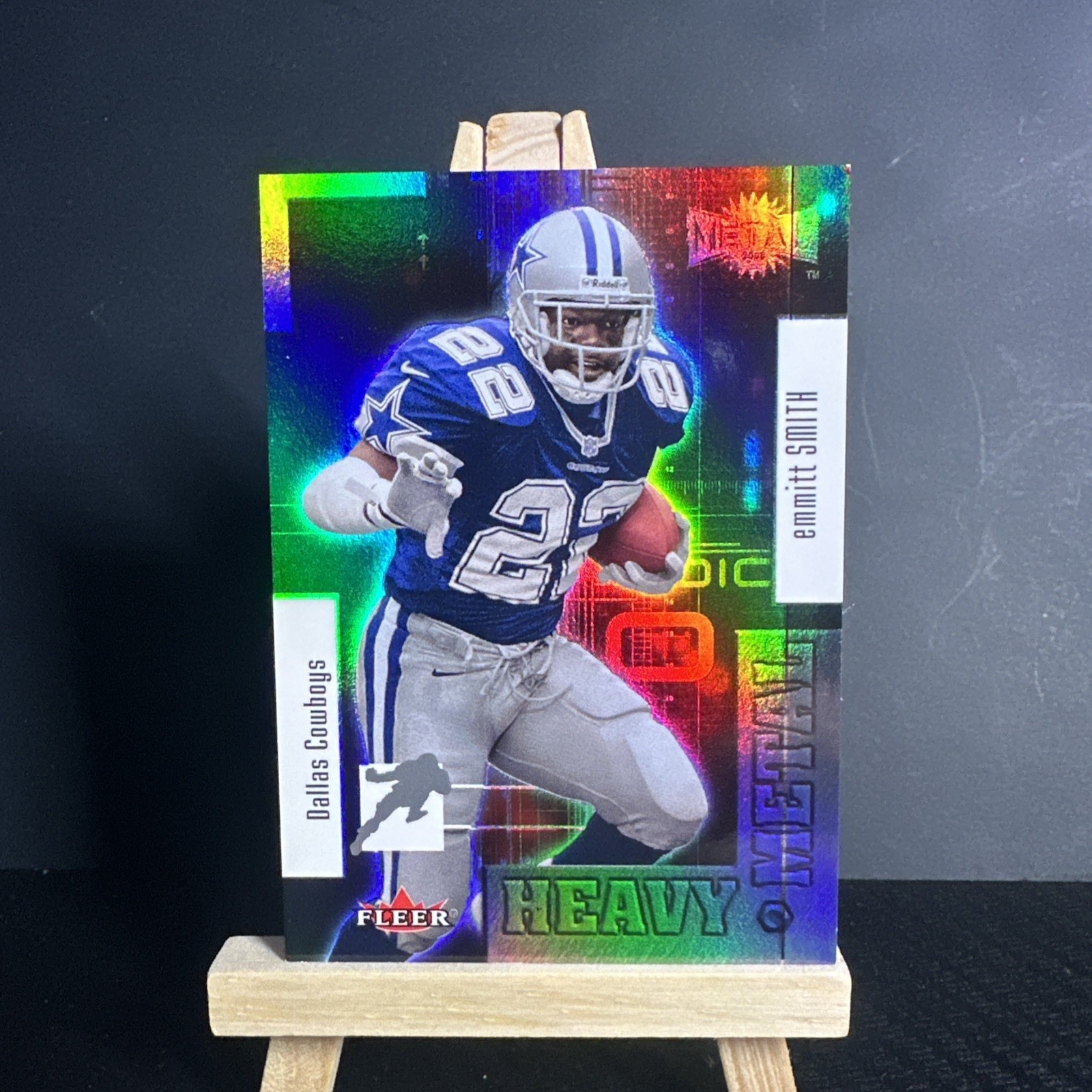 2000 Fleer Metal Heavy Metal Emmitt Smith #1HM NFL HOF Dallas Cowboys 2000 Fleer Metal Heavy Metal Emmitt Smith #1HM NFL HOF Dallas Cowboys