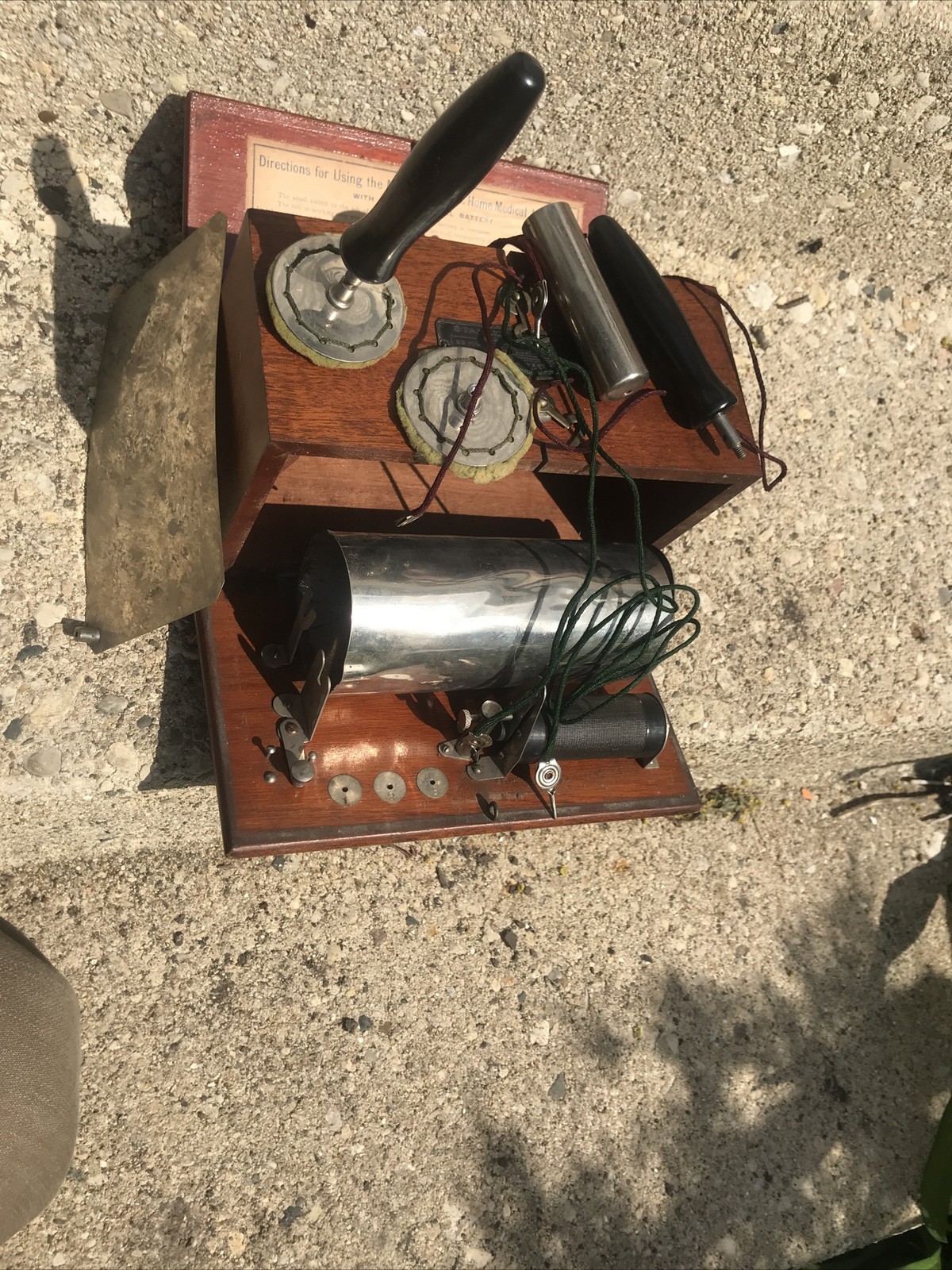 Antique QUACK medical  Apparatus Electroshock Electro Quackery Device C. 1890s