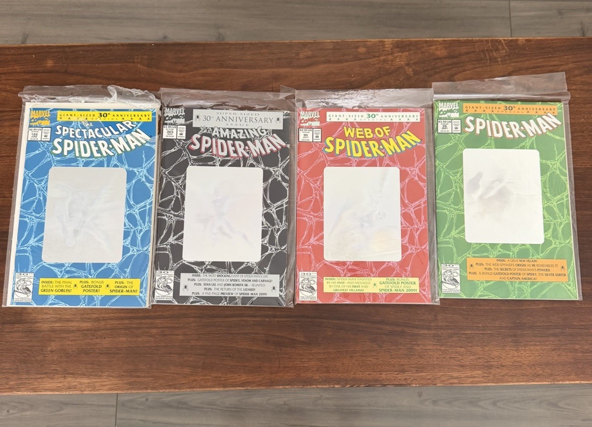 Marvel Comics Spider-Man 30th Anniversary Giant-Size Special Lot (4) 1992 Marvel Comics Spider-Man 30th Anniversary Giant-Size Special Lot (4) 1992