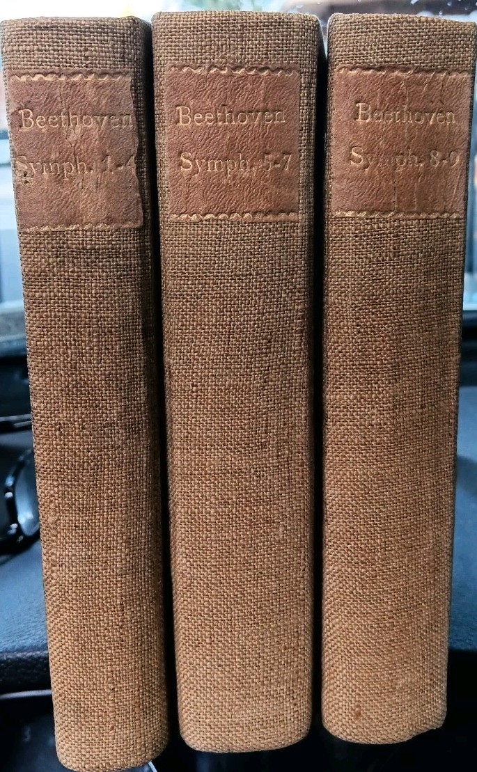 MAHLER & BEETHOVEN SYMPHONIES 5 Books Germany c.1900 MAHLER & BEETHOVEN SYMPHONIES 5 Books Germany c.1900