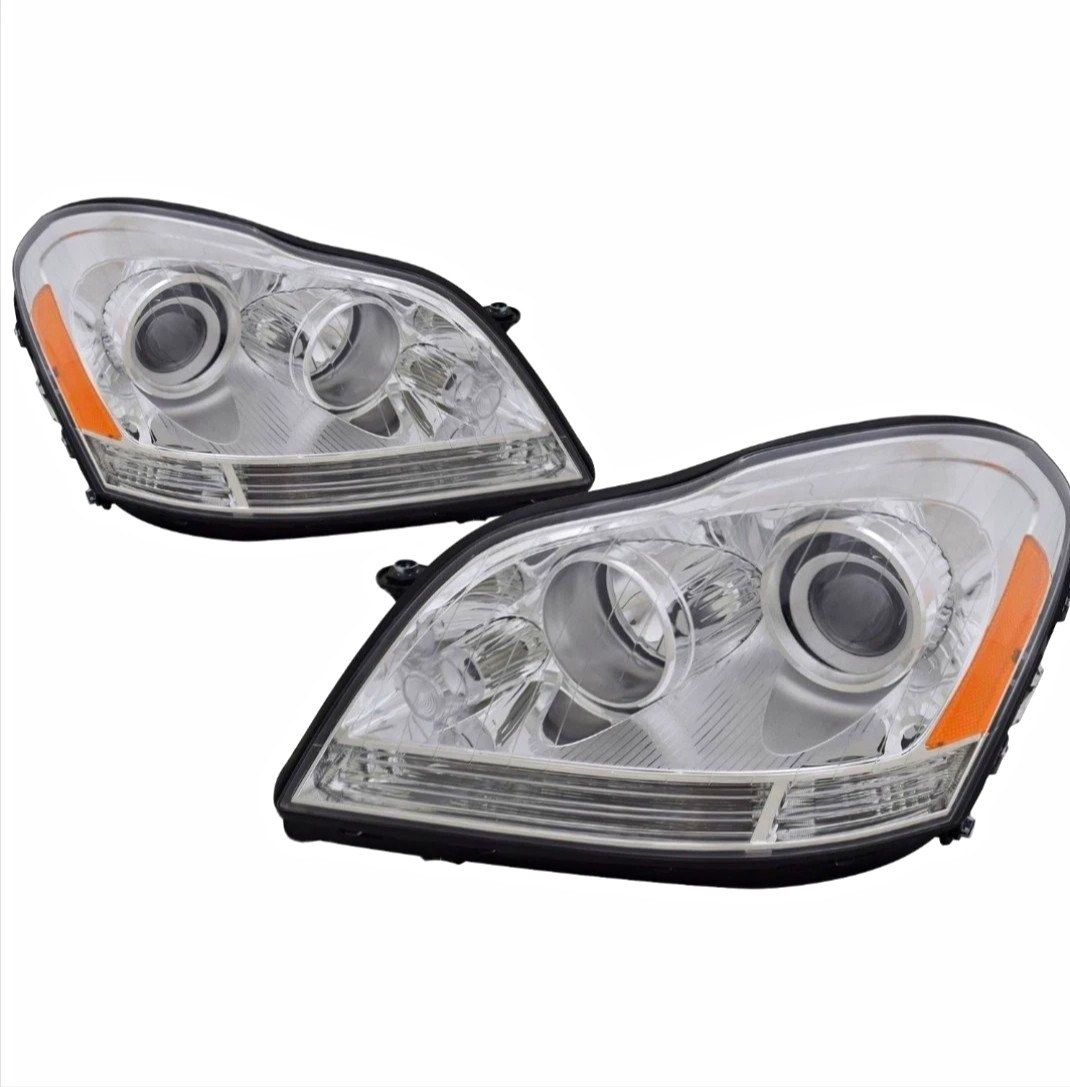 Halogen Headlight Set For 2007-2012 Mercedes Benz GL450 Left and Right with Bulb Halogen Headlight Set For 2007-2012 Mercedes Benz GL450 Left and Right with Bulb