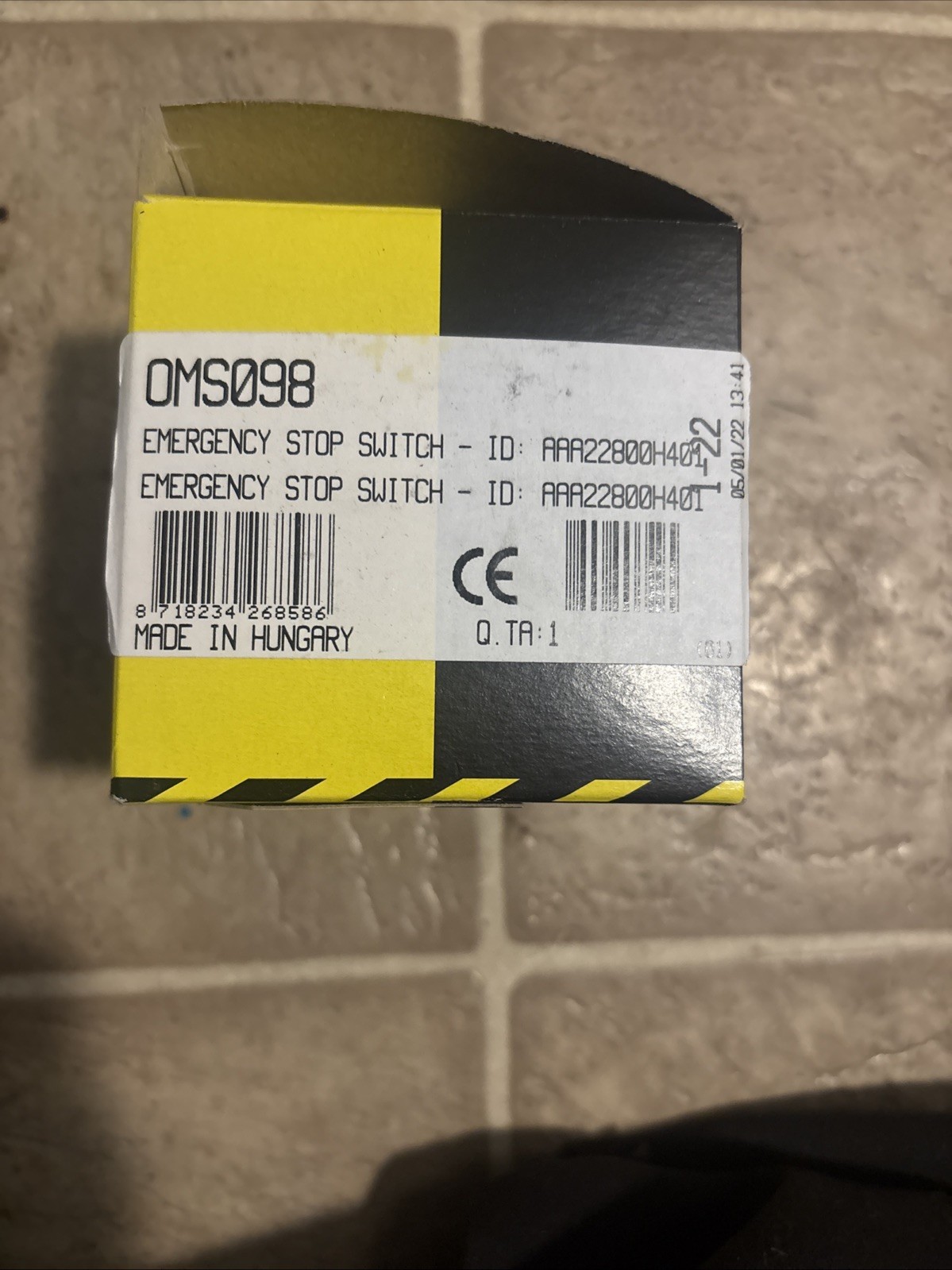 Giovenzana International OMS098 Emergency Stop Push Button Station, AAA22800H401 Giovenzana International OMS098 Emergency Stop Push Button Station, AAA22800H401
