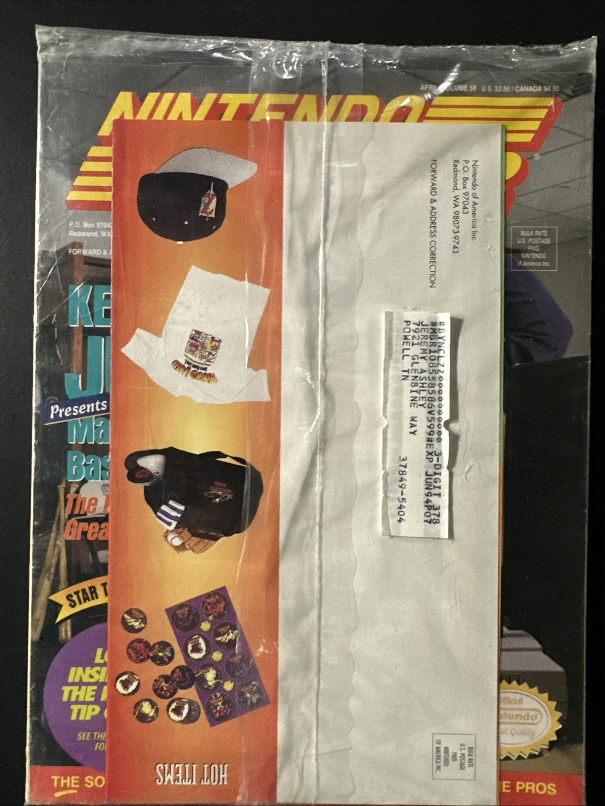 Sealed New Nintendo Power April 1994 Vol. 59 Magazine Book Ken Griffey Jr. Issue