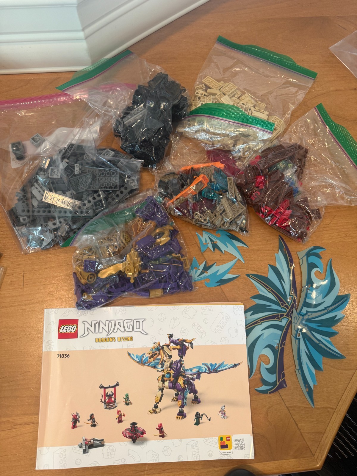 LEGO® NINJAGO® Arc Dragon of Focus Ninja Toy Set 71836 - Used, complete (no box) LEGO® NINJAGO® Arc Dragon of Focus Ninja Toy Set 71836 - Used, complete (no box)