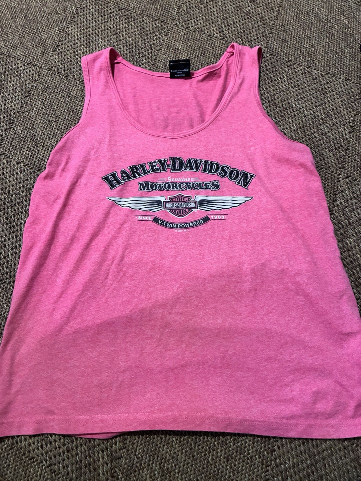 Harley-Davidson Pink Tank Top Black Hills Harley-Davidson Rapid City SD Harley-Davidson Pink Tank Top Black Hills Harley-Davidson Rapid City SD