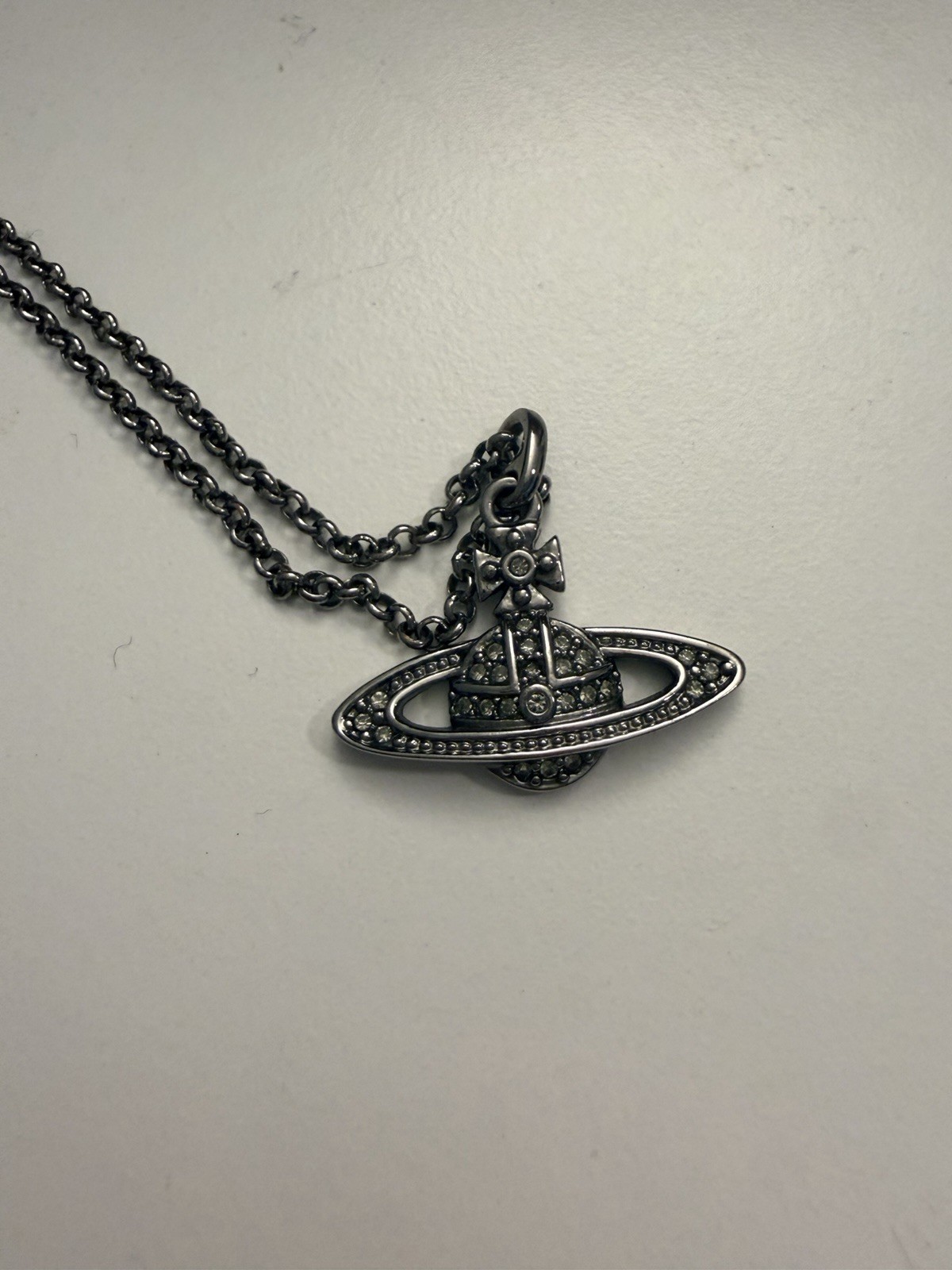 Viviene Westwood Orb Necklace Gun Metal Viviene Westwood Orb Necklace Gun Metal