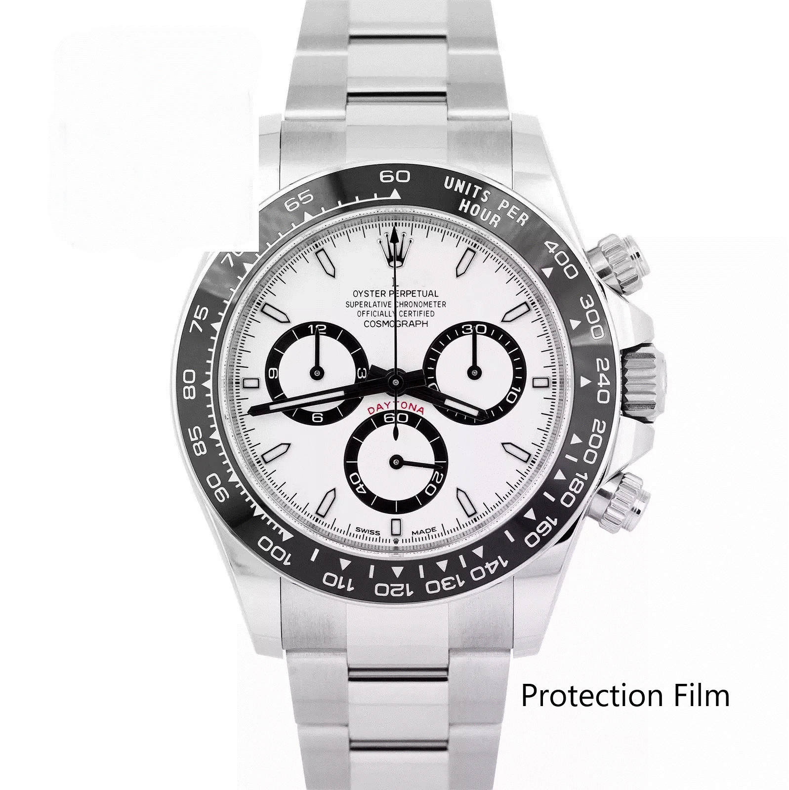 Rolex Daytona (NOT the Watch) 40mm Clear Film FULL Protection 1x Unit inside