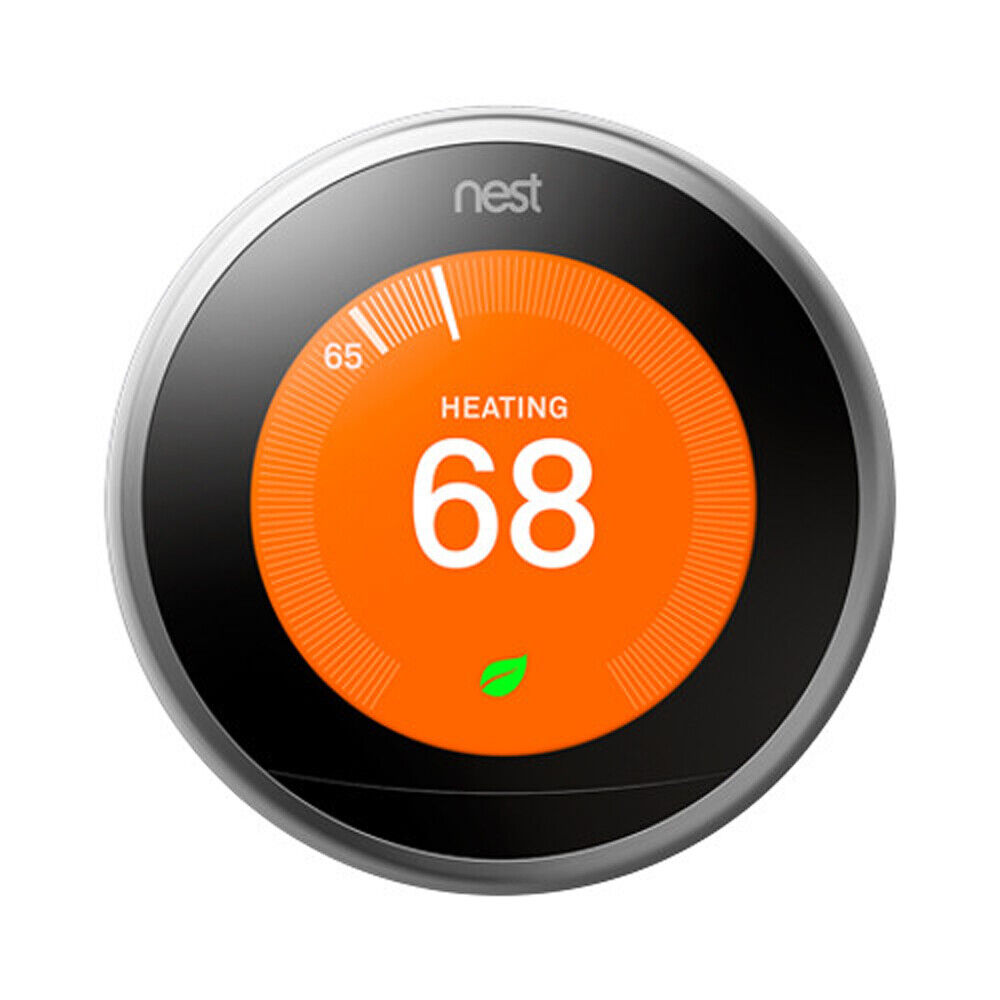Google Nest Thermostat Smart Learning (3rd Generation, Stainless Steel) -T3007ES