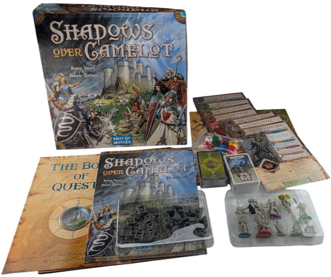 Shadows Over Camelot Board Game Days of Wonder DO7401 Base Game 2005 3-7 Players Shadows Over Camelot Board Game Days of Wonder DO7401 Base Game 2005 3-7 Players