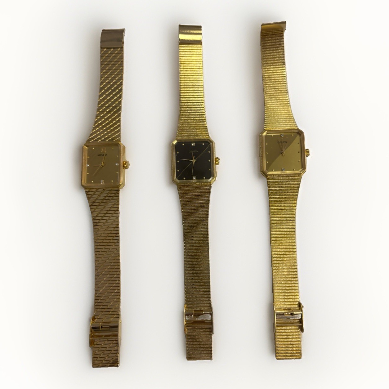 Vintage Geneva Solina Gold Tone Quartz Dress Watch Unisex Working Rectangle NEW Vintage Geneva Solina Gold Tone Quartz Dress Watch Unisex Working Rectangle NEW
