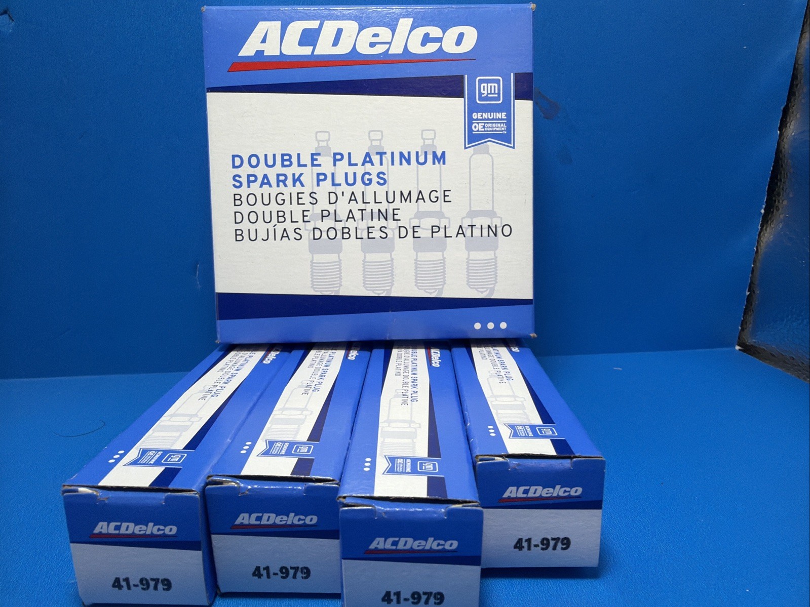 ACDelco 41-979 Double Platinum Spark Plugs 4-Pack NEW GM OEM ACDelco 41-979 Double Platinum Spark Plugs 4-Pack NEW GM OEM