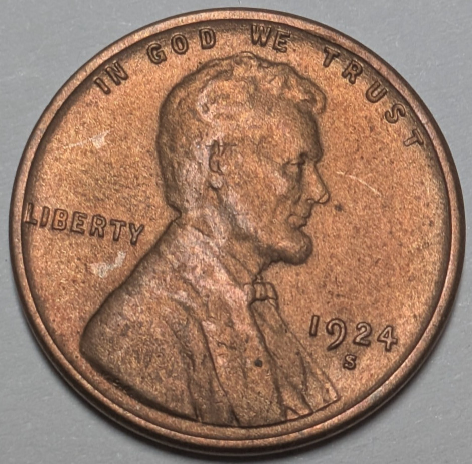 1924S Lincoln Cent Unc. BU Lots of Red Make Any Offer T895608 1924S Lincoln Cent Unc. BU Lots of Red Make Any Offer T895608