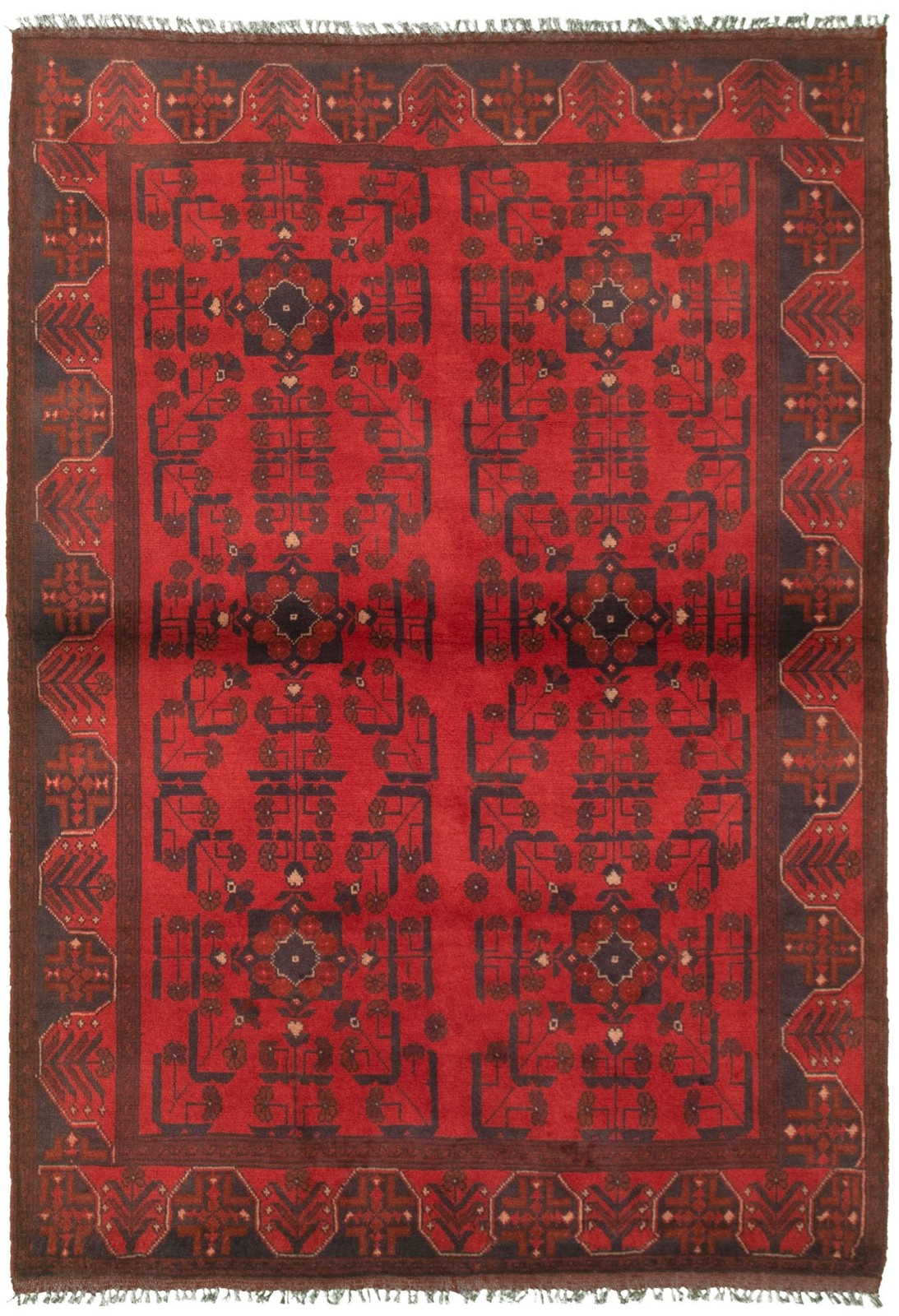 Traditional Hand Knotted Area Rug 4\'3\