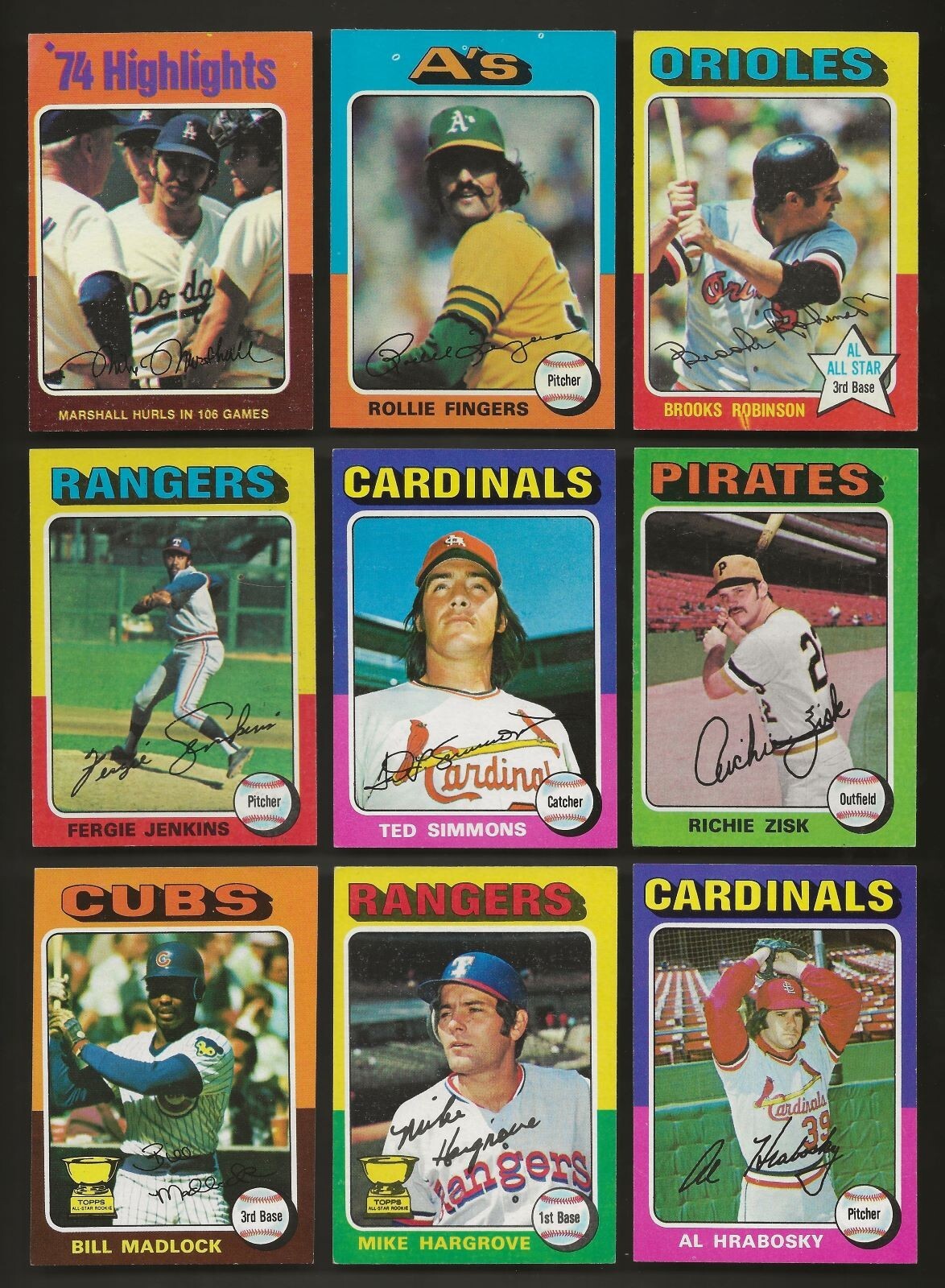 1975 Topps Baseball $.99 Per Pick You Pick From My List Complete Your Set EXMT
