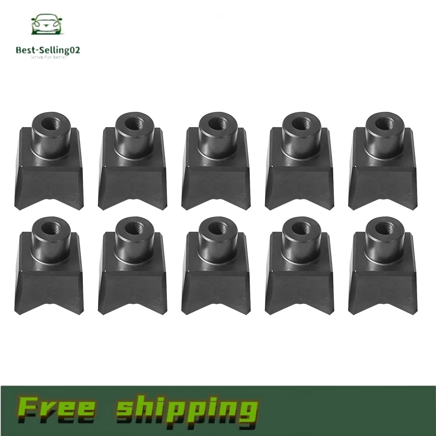 10Pcs Forestry Mulcher Teeth For Quadco QH10078T 22-0019 Raytree Handy Mulcher