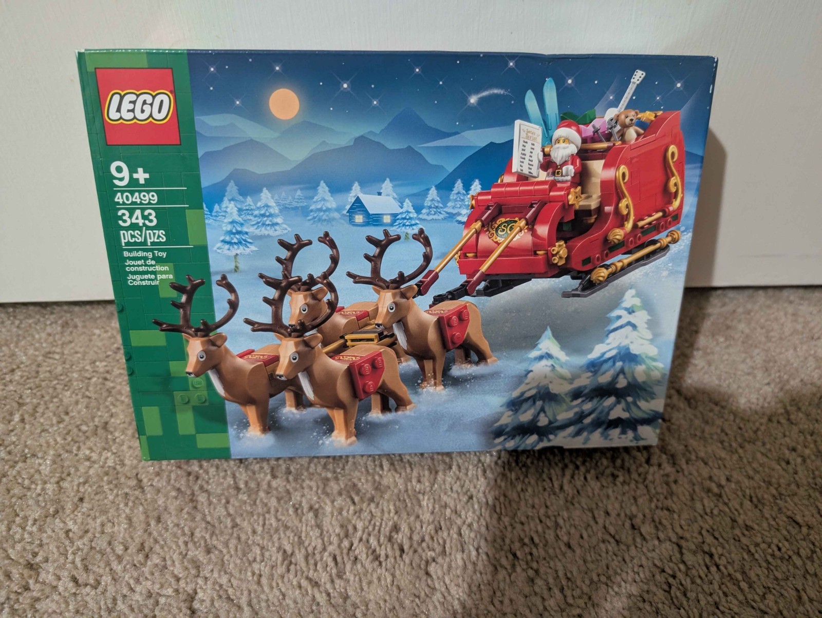 LEGO Seasonal Santa\'s Sleigh 40499 Complete Set 343pcs Ages 9+ Limited LEGO Seasonal Santa\'s Sleigh 40499 Complete Set 343pcs Ages 9+ Limited