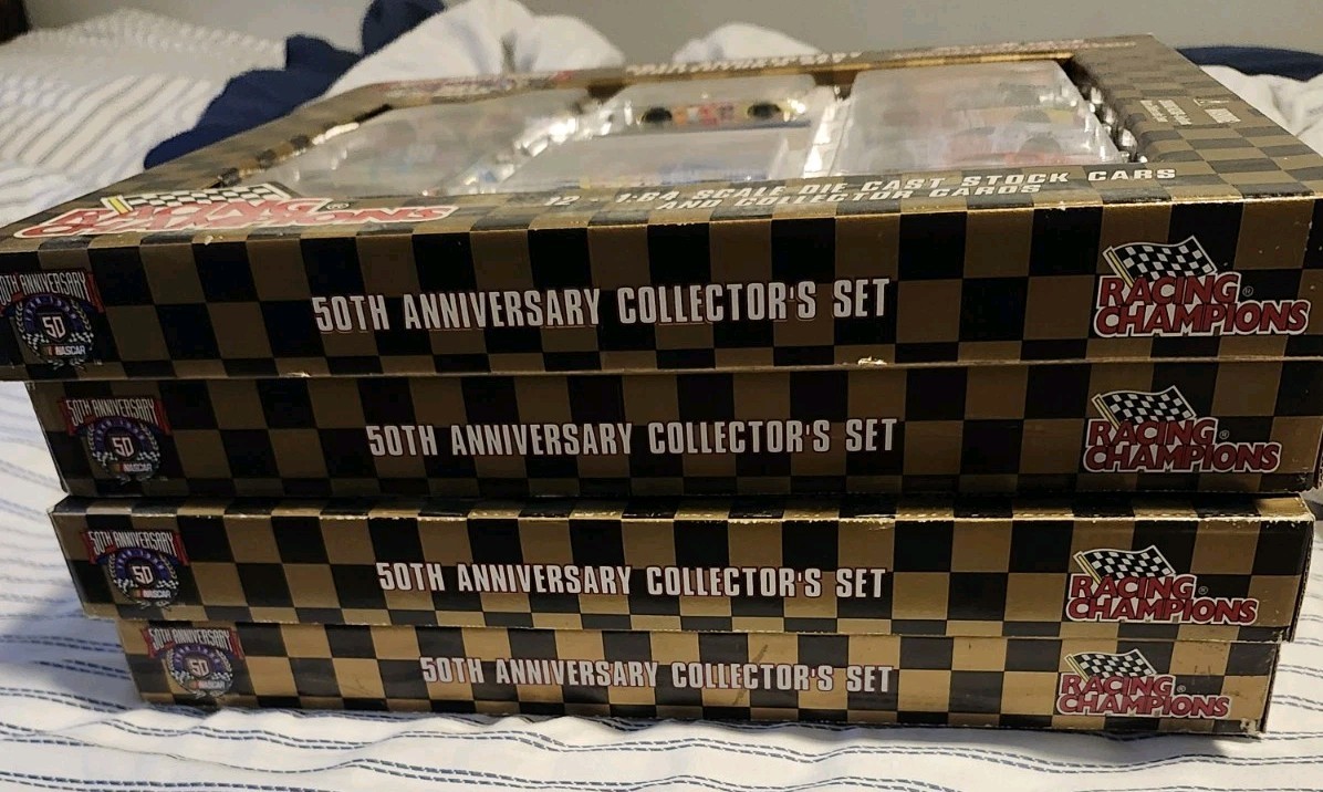 Unopened Racing Champions NASCAR 50th Anniversary Diecast Stock Cars Sets 1998