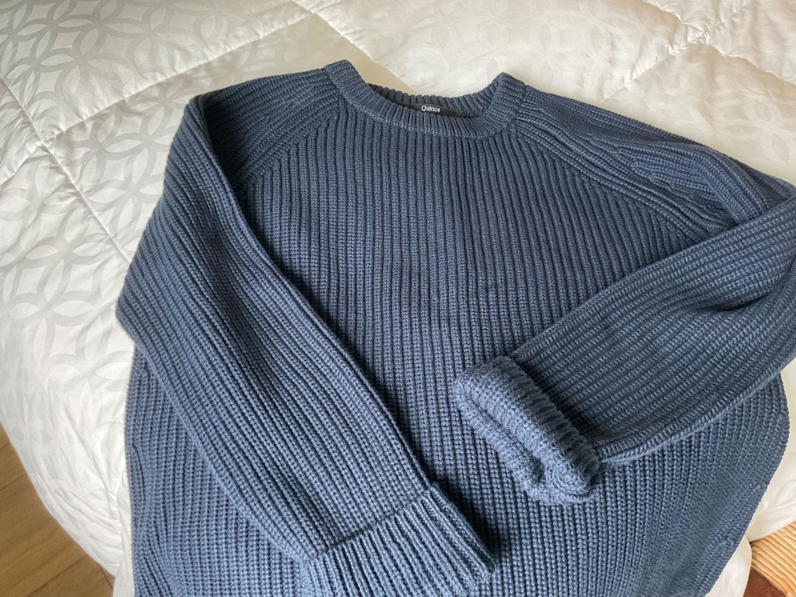 Quince Fishermans Knit Navy Sweater -- Great Fall Addition Quince Fishermans Knit Navy Sweater -- Great Fall Addition