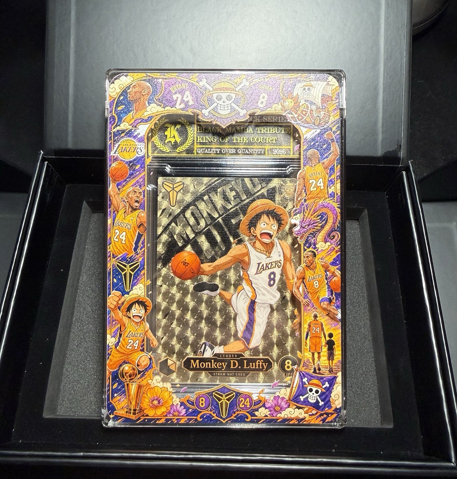 kickstradomis #2026 Kobe Bryant/Luffy Luxury Black Series Superfractor 1/1 kickstradomis #2026 Kobe Bryant/Luffy Luxury Black Series Superfractor 1/1