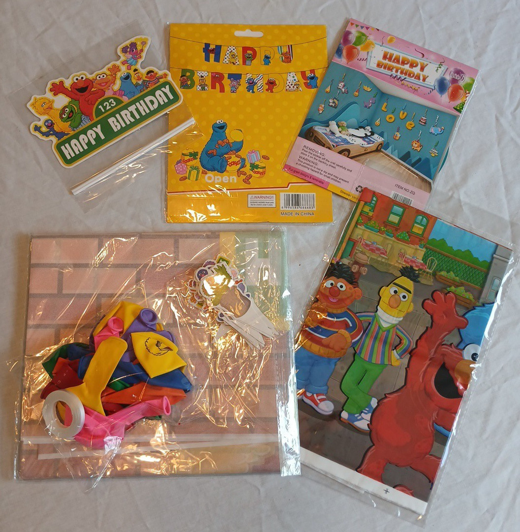 New Big Lot Sesame Street Birthday Party Supplies Decorations Set Kit Balloons New Big Lot Sesame Street Birthday Party Supplies Decorations Set Kit Balloons