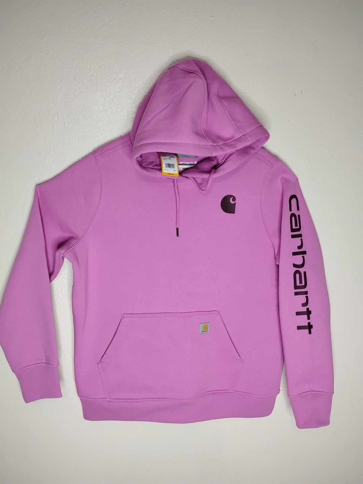Carhartt Women\'s Clarksburg Relaxed Fit Fleece Lined Logo Hoodie - Large Carhartt Women\'s Clarksburg Relaxed Fit Fleece Lined Logo Hoodie - Large