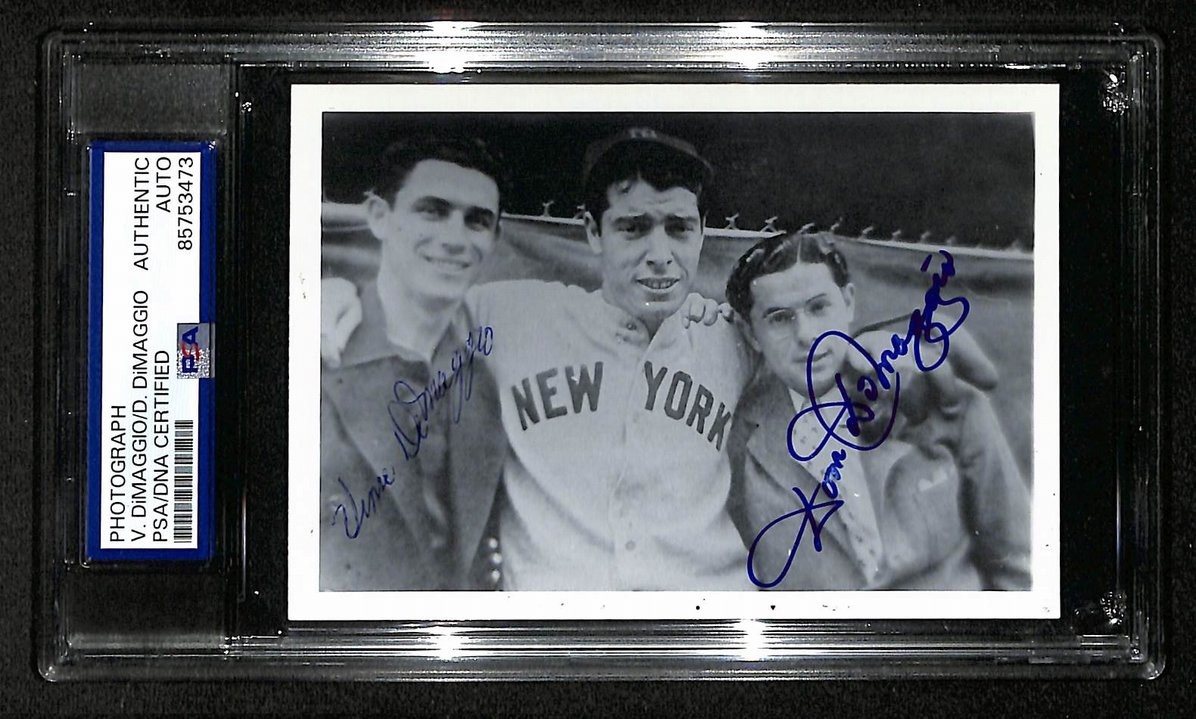 Vince & Dom DiMaggio Signed/Autographed 3.5x5 Photo Postcard PSA/DNA BA206018 Vince & Dom DiMaggio Signed/Autographed 3.5x5 Photo Postcard PSA/DNA BA206018