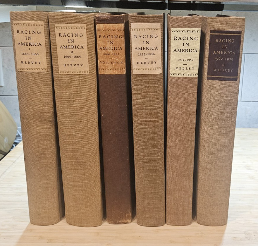 Rare Complete Book Set - Racing in America, The Jockey Club, 1665-1979, Hervey Rare Complete Book Set - Racing in America, The Jockey Club, 1665-1979, Hervey