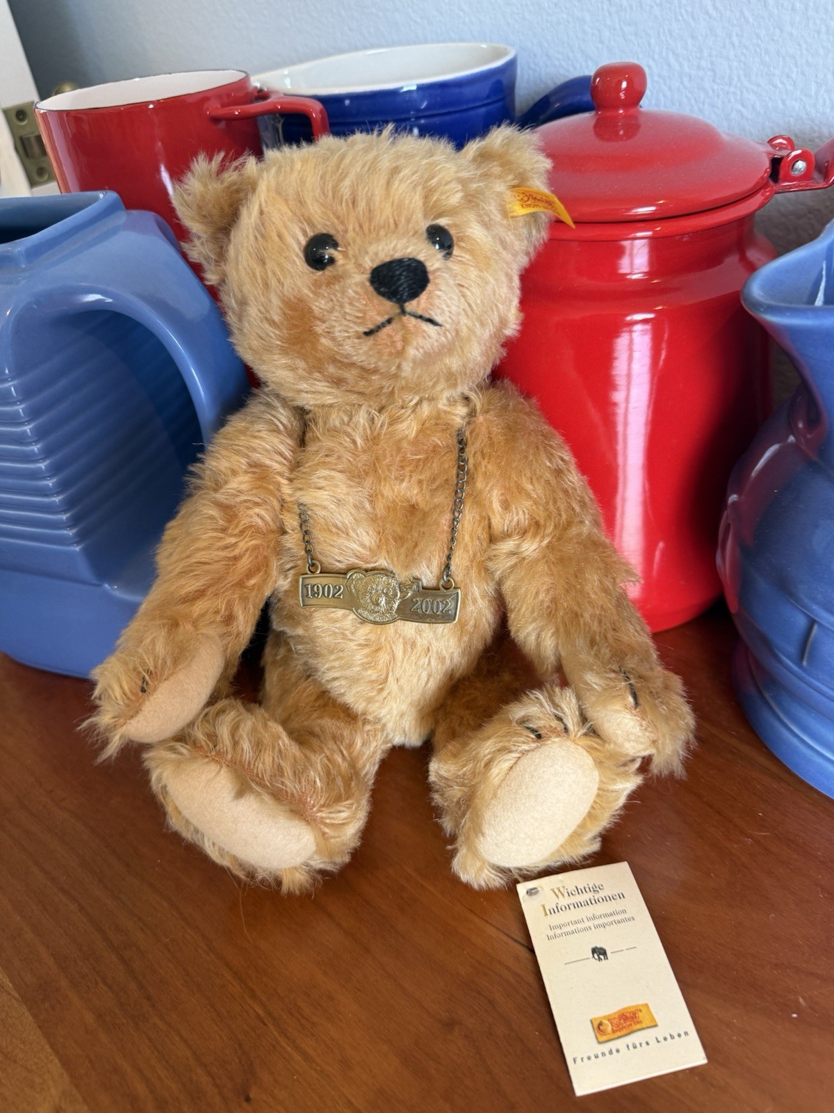 Steiff Vintage Mohair Teddy Bear Anniversary USA 1902-2002 New Mint Tags Mint