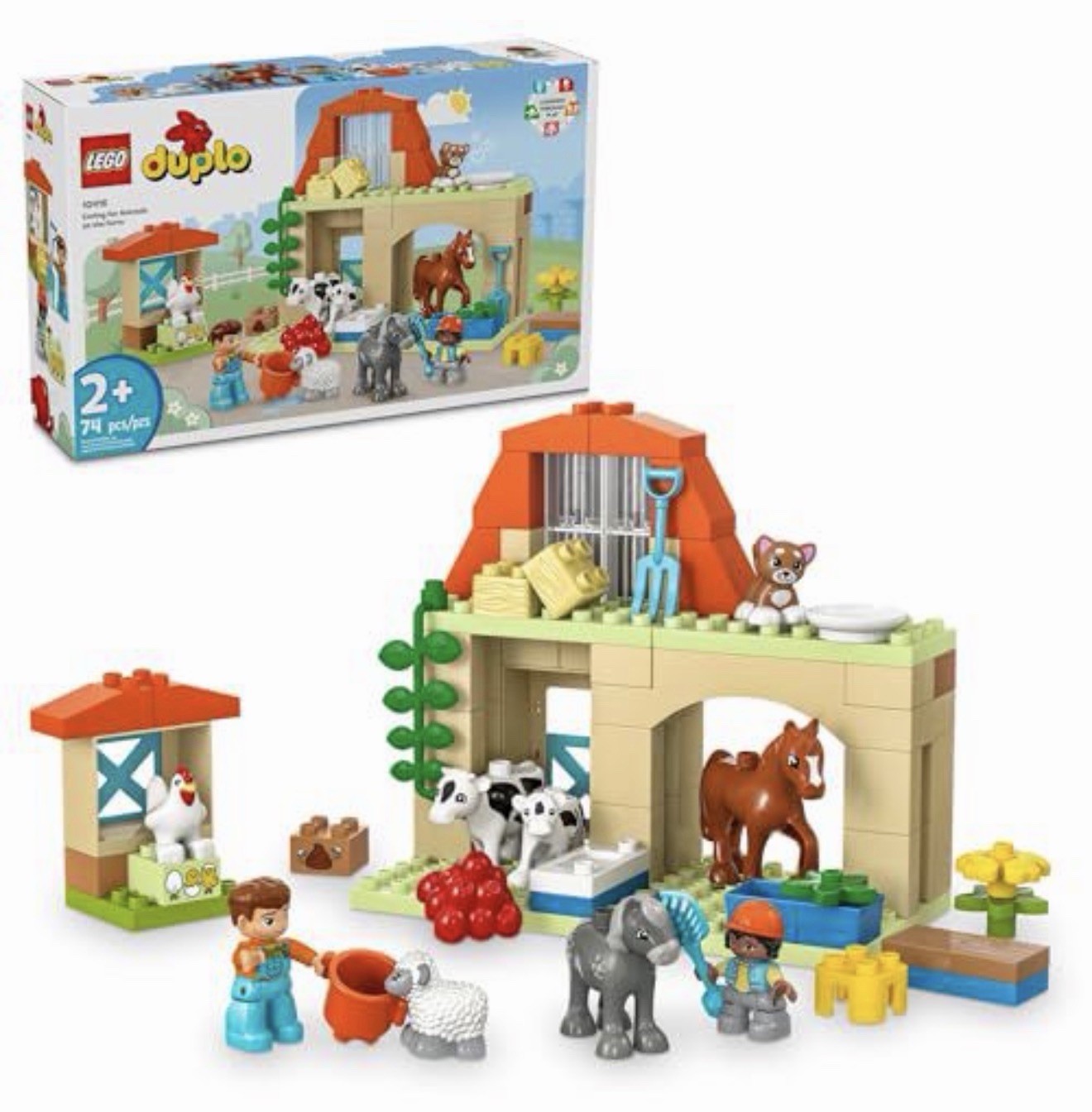 LEGO DUPLO Town Caring for Animals at the Farm 10416 Toddler Playset New Sealed LEGO DUPLO Town Caring for Animals at the Farm 10416 Toddler Playset New Sealed