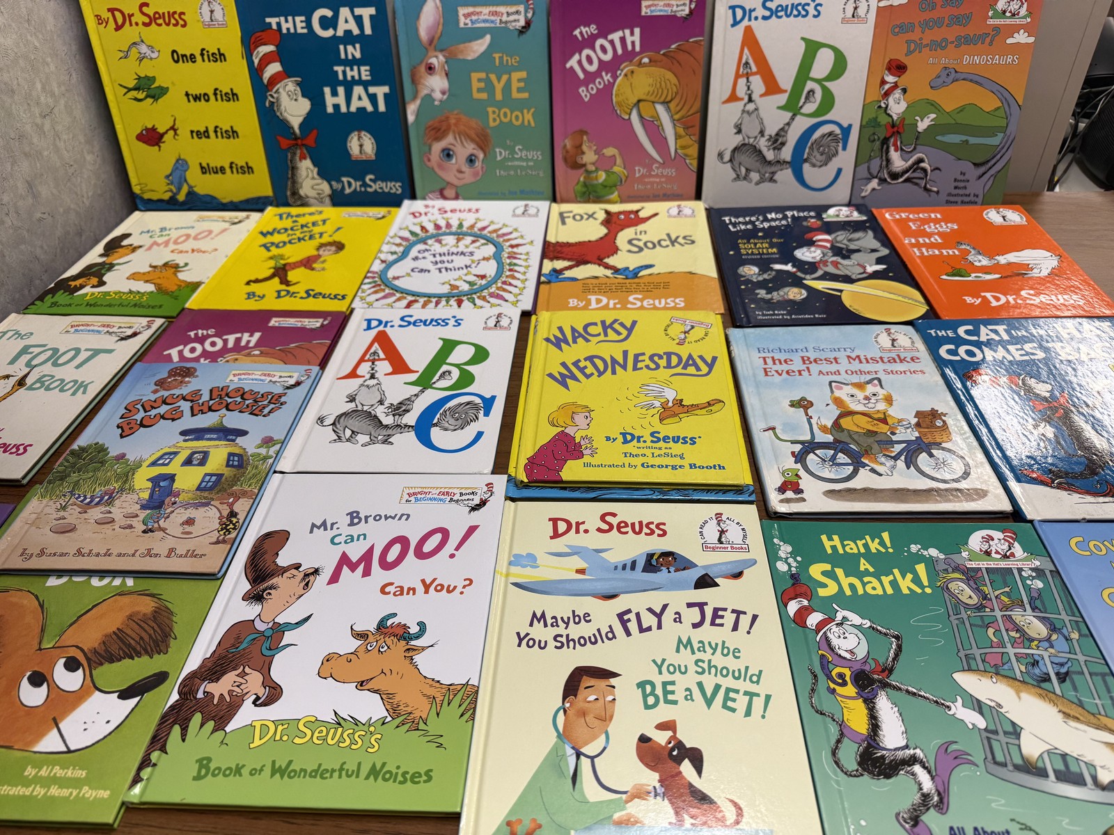 Dr. Seuss Beginner Books Lot of 10 RANDOM Mix Hardcover Bright & Early Readers