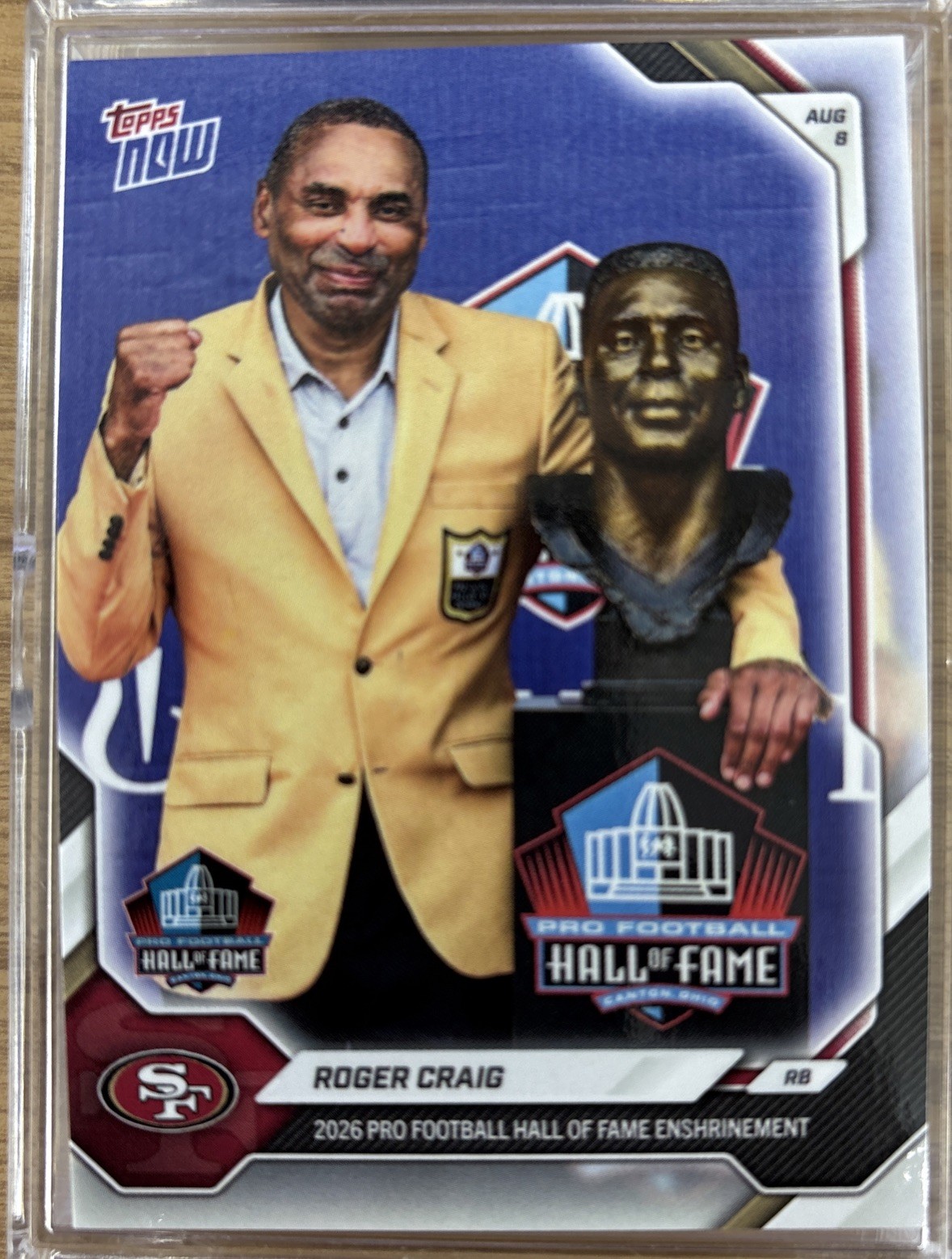 PRESALE Roger Craig Hall Of Fame HOF 2026 NFL Topps NOW Card OS02