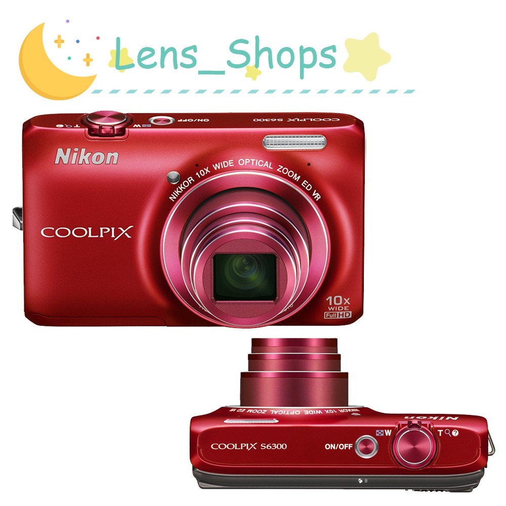 Nikon COOLPIX S6300 Digital Camera 16.0MP 10x Optical Zoom Auto Focus Red Nikon COOLPIX S6300 Digital Camera 16.0MP 10x Optical Zoom Auto Focus Red