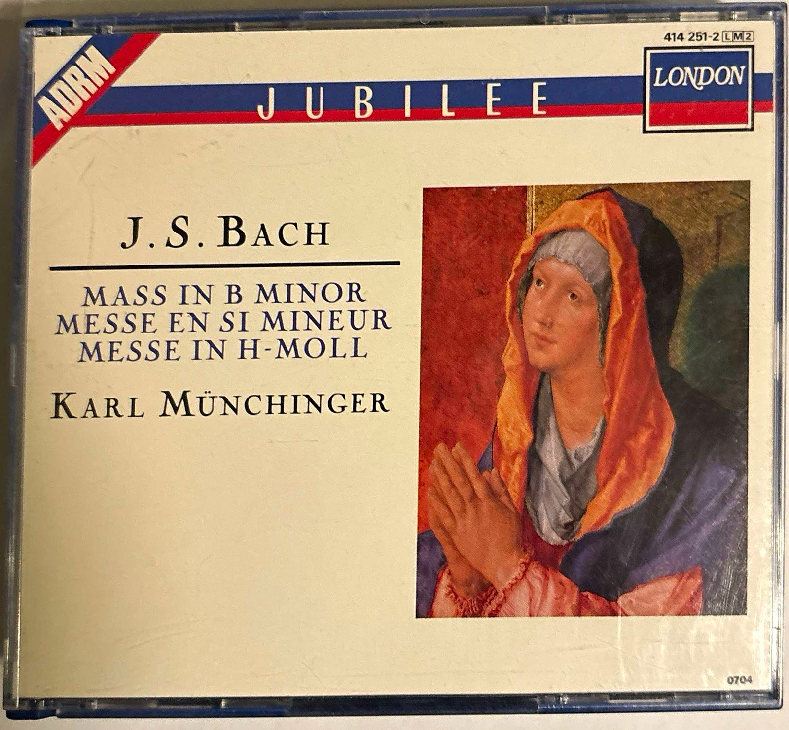 London Bach Mass in B Minor BWV 232 Münchinger 2CD Remastered Booklet 414251-2