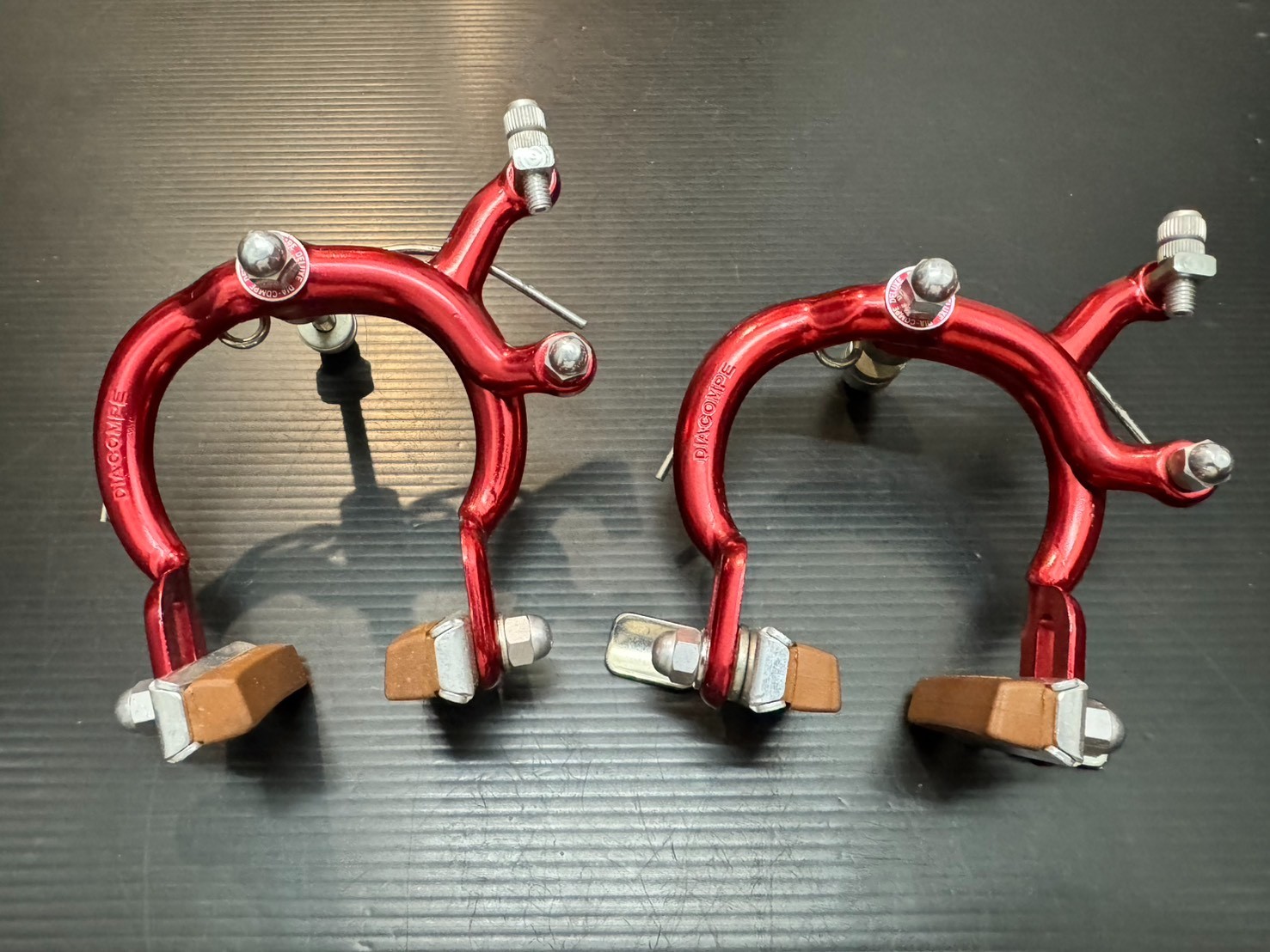 NOS Vintage 1982 Dia Compe 890 Brake Caliper Set Red old school BMX