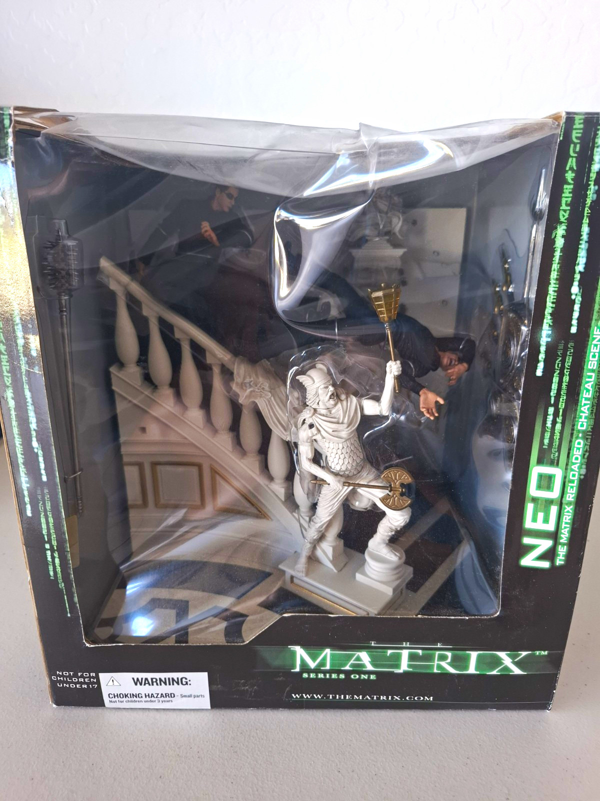 McFarlane Toys The Matrix Reloaded Neo Chateau Set McFarlane Toys The Matrix Reloaded Neo Chateau Set