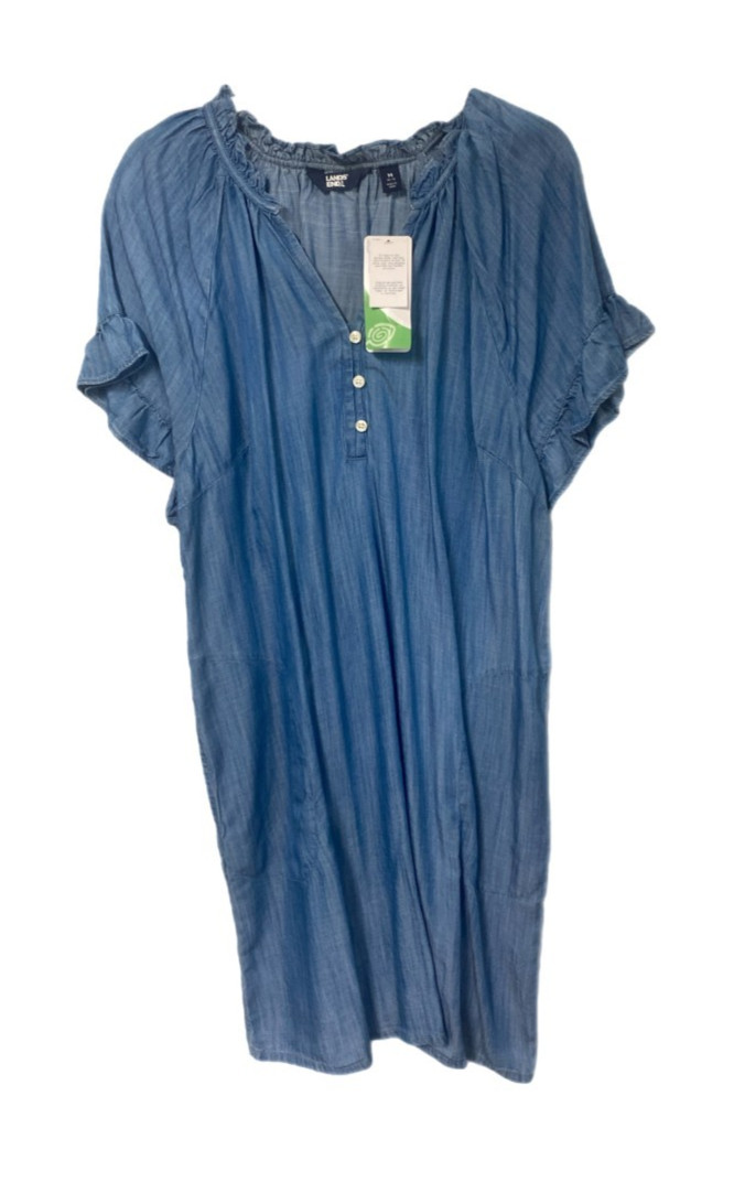 Land\'s End Womens Shift Dress Blue Chambray XS,  M, NWT SHIPS FREE