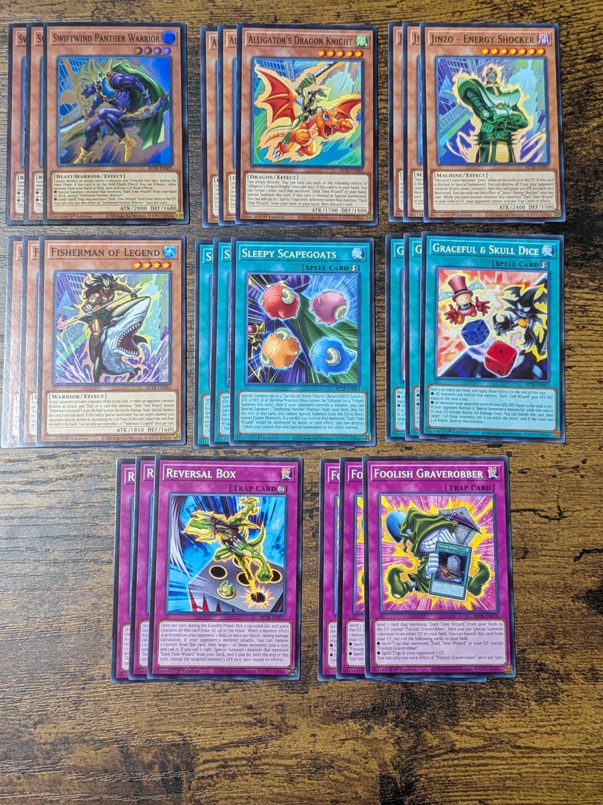 Dark Time Wizard 24 Card Deck Core Beyond the Brave BETB  Yugioh