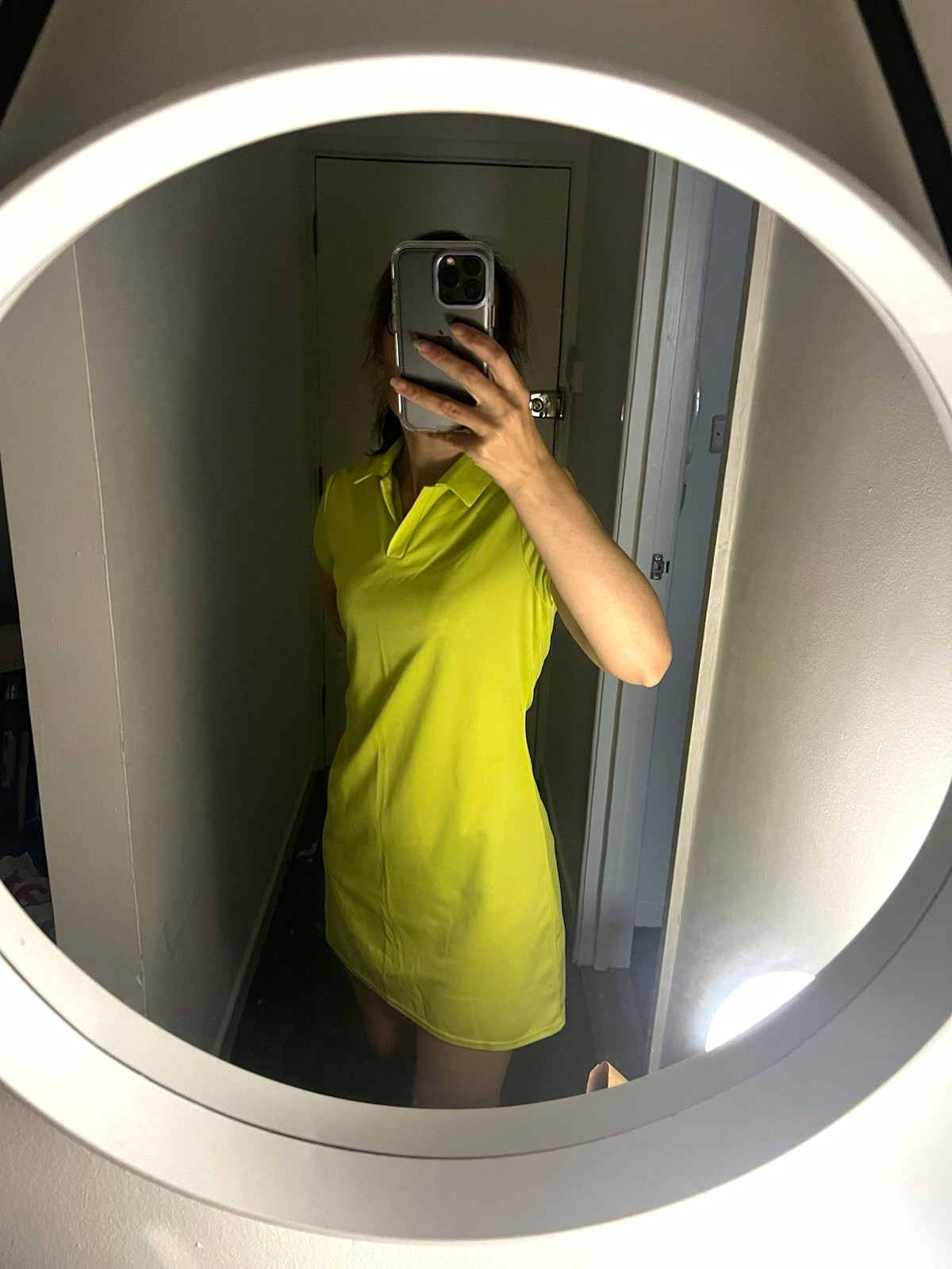 Vintage 70s/80s Lime Green Polo Dress Mini | Fits UK 8 Small Vintage 70s/80s Lime Green Polo Dress Mini | Fits UK 8 Small