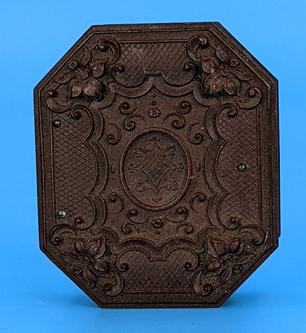 Antique Scovill Mfg Co Octagonal Union Case Thermoplastic Ninth Plate Antique Scovill Mfg Co Octagonal Union Case Thermoplastic Ninth Plate