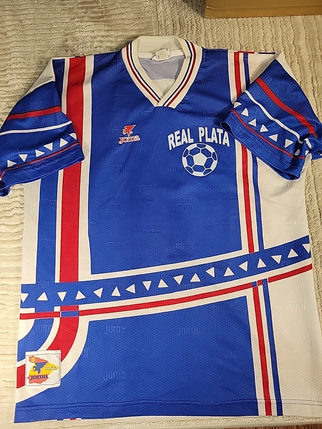 Joma Real Plata Soccer Jersey Futbol Mens Size XL Adult Joma Real Plata Soccer Jersey Futbol Mens Size XL Adult